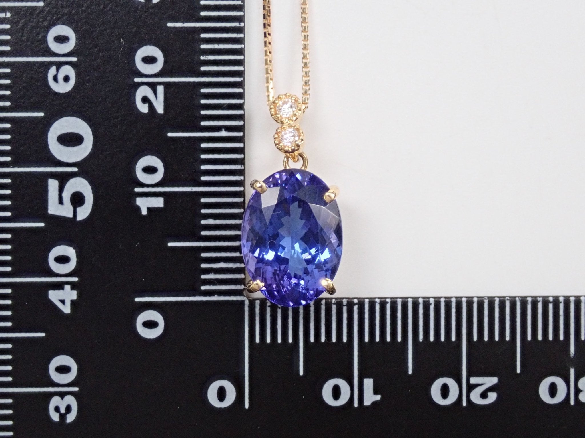 K18タンザナイト5.42ct ペンダント(ネックレス) - KARATZ STORE|カラッツSTORE