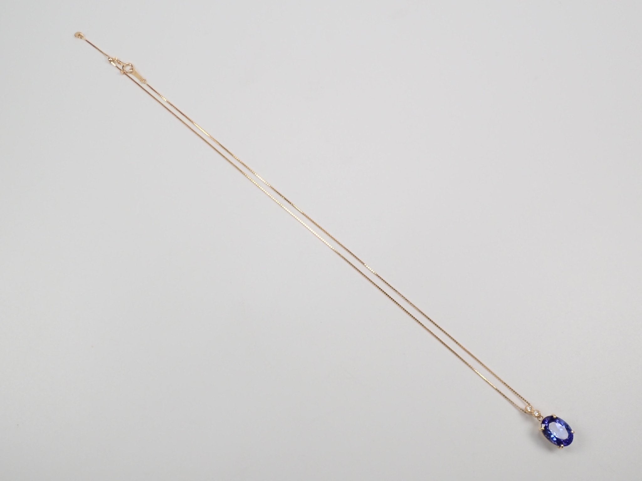 K18タンザナイト5.42ct ペンダント(ネックレス) - KARATZ STORE|カラッツSTORE
