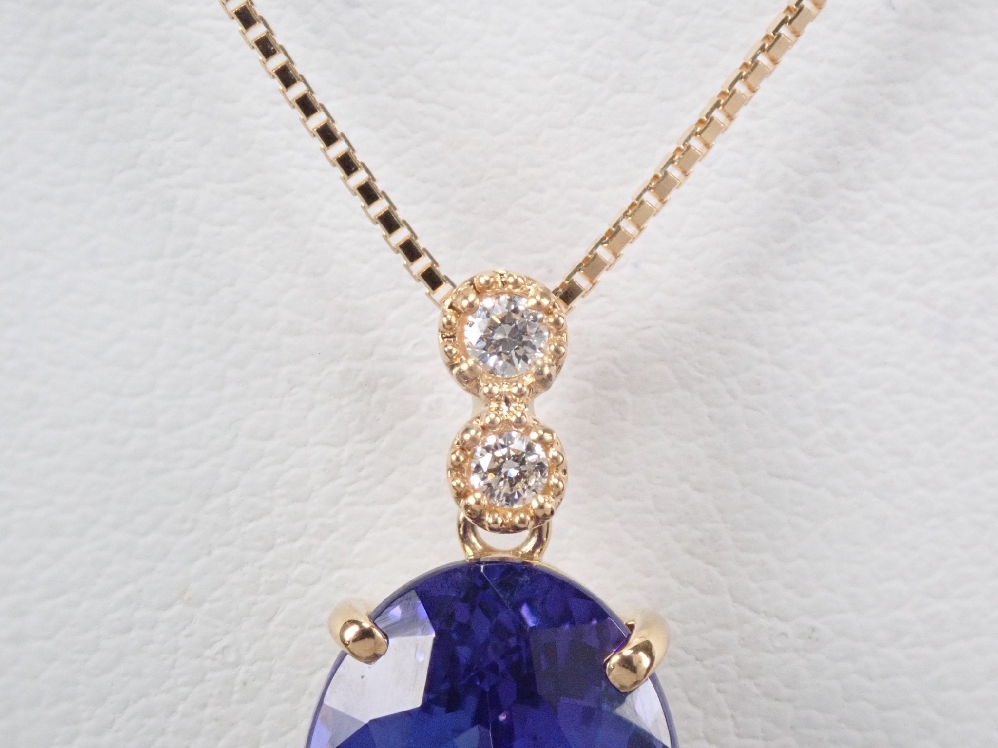 K18タンザナイト5.42ct ペンダント(ネックレス) - KARATZ STORE|カラッツSTORE