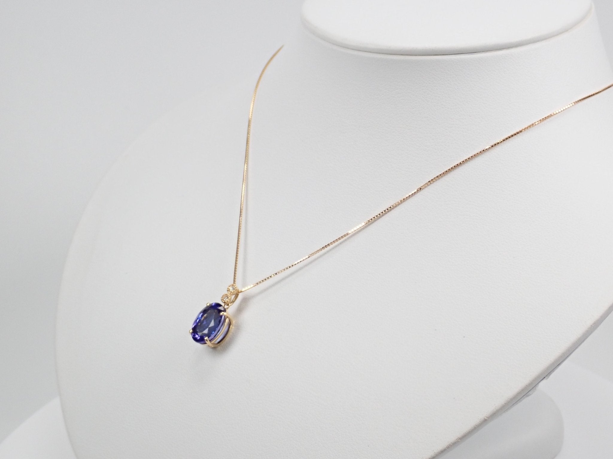 K18タンザナイト5.42ct ペンダント(ネックレス) - KARATZ STORE|カラッツSTORE