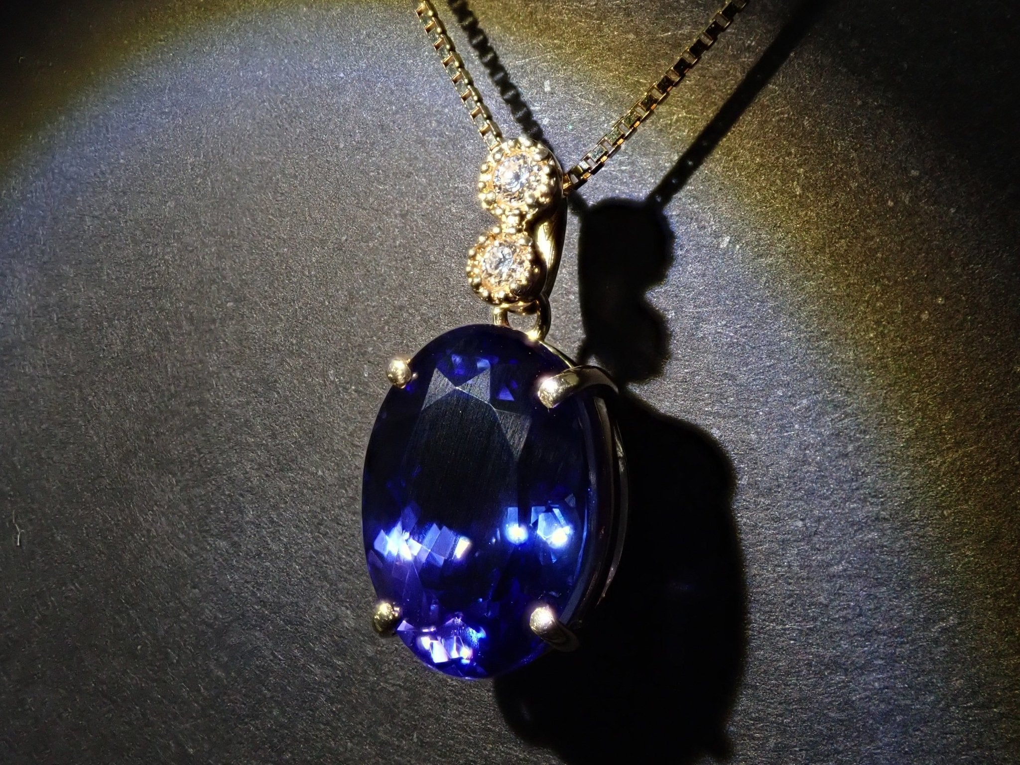 K18タンザナイト5.42ct ペンダント(ネックレス) - KARATZ STORE|カラッツSTORE