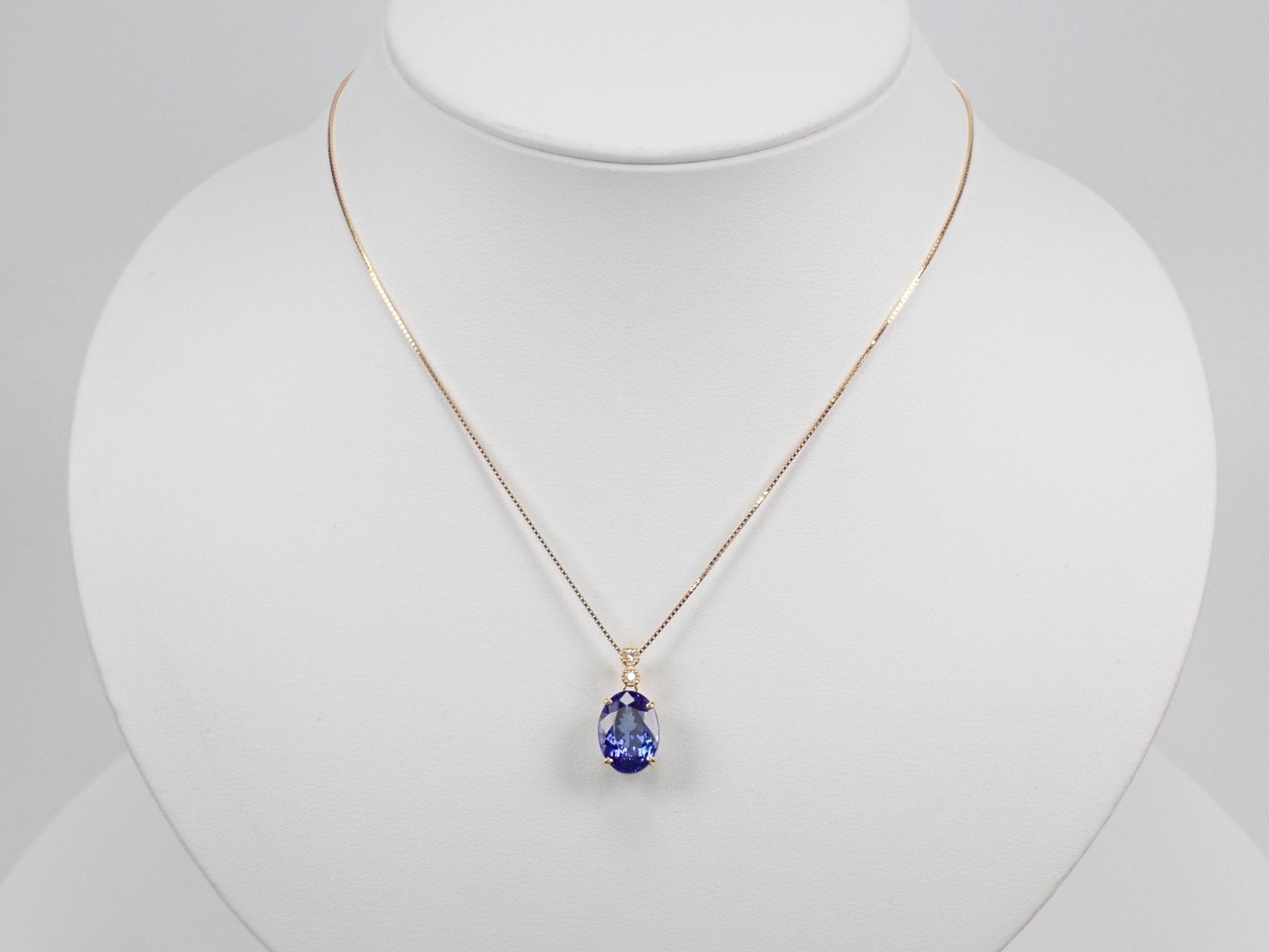 K18タンザナイト5.42ct ペンダント(ネックレス) - KARATZ STORE|カラッツSTORE