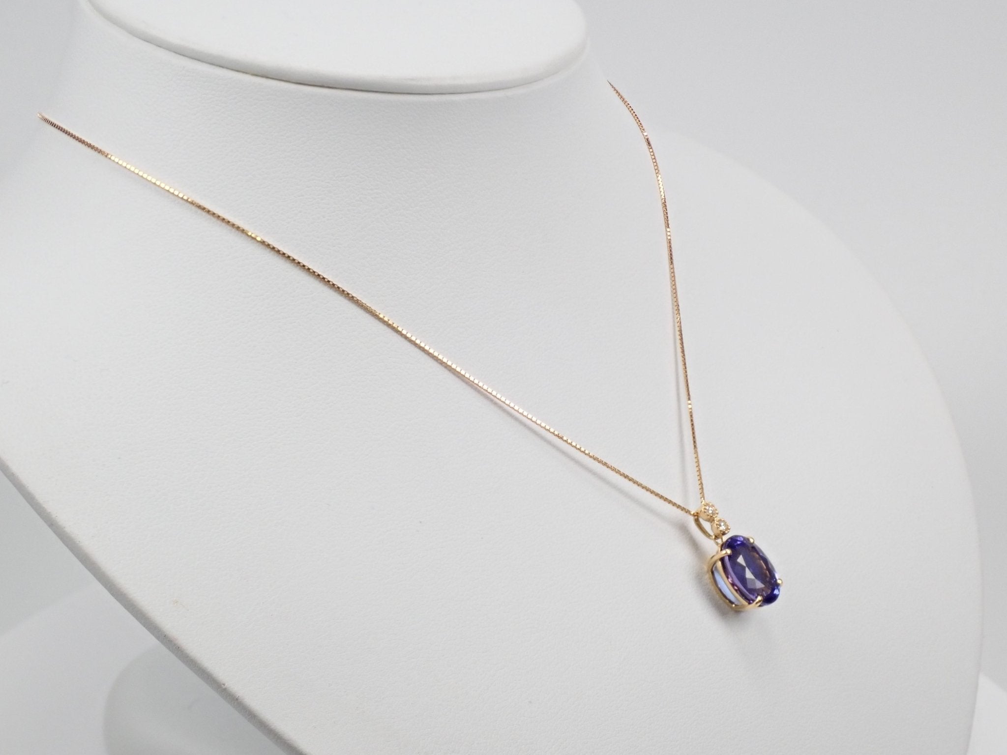 K18タンザナイト5.42ct ペンダント(ネックレス) - KARATZ STORE|カラッツSTORE