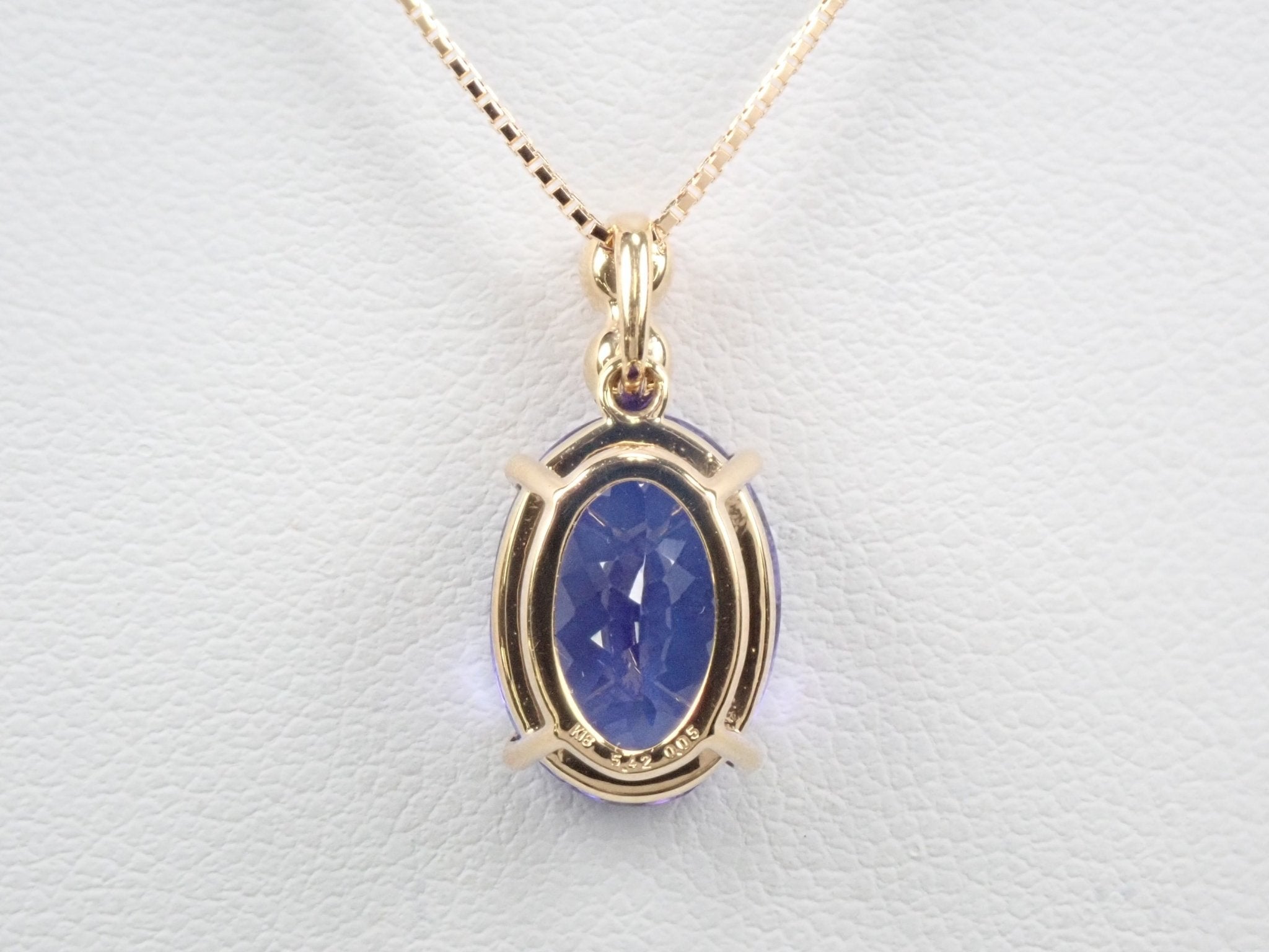 K18タンザナイト5.42ct ペンダント(ネックレス) - KARATZ STORE|カラッツSTORE