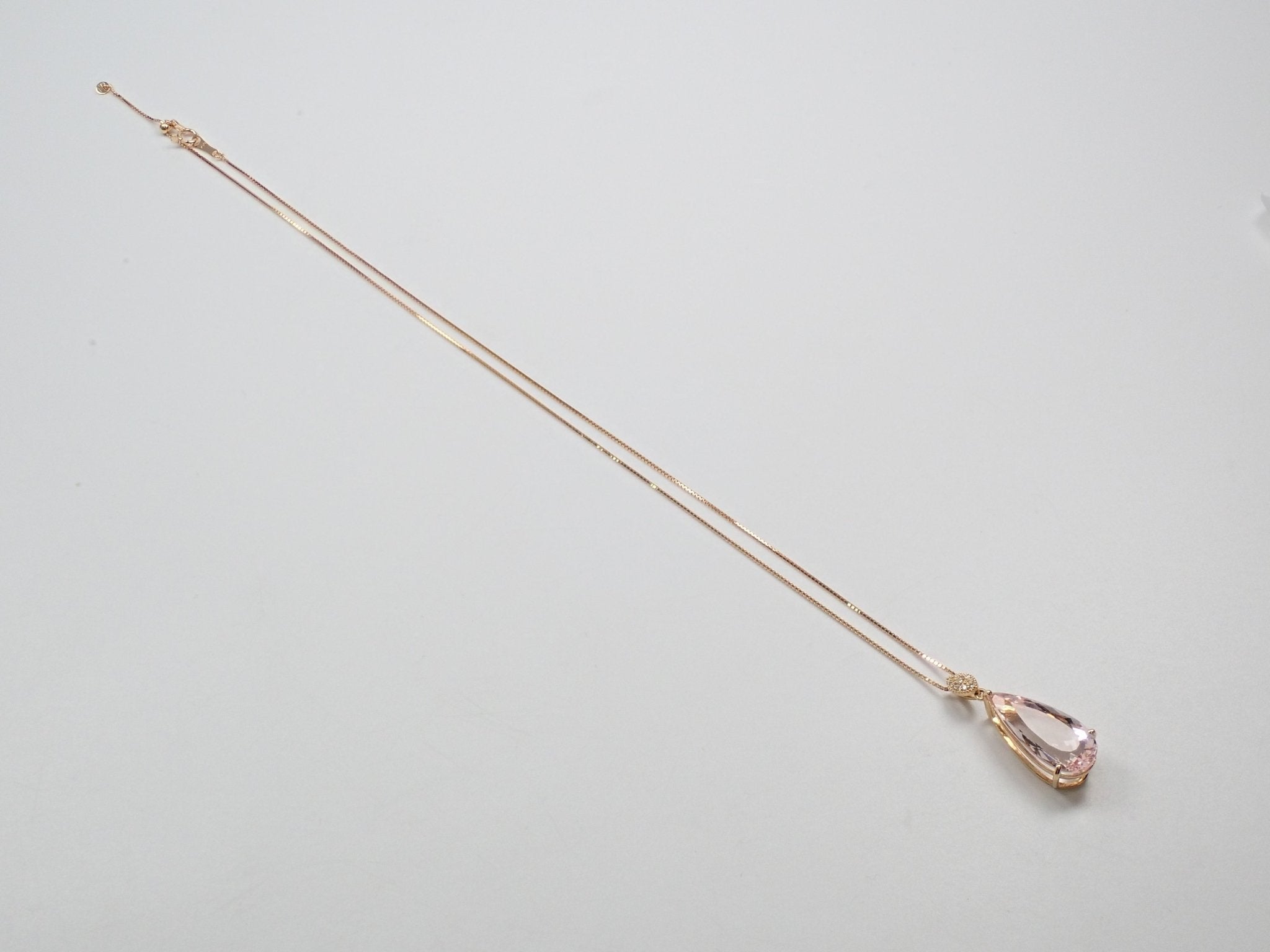 K18モルガナイト8.25ct ペンダント(ネックレス) - KARATZ STORE|カラッツSTORE
