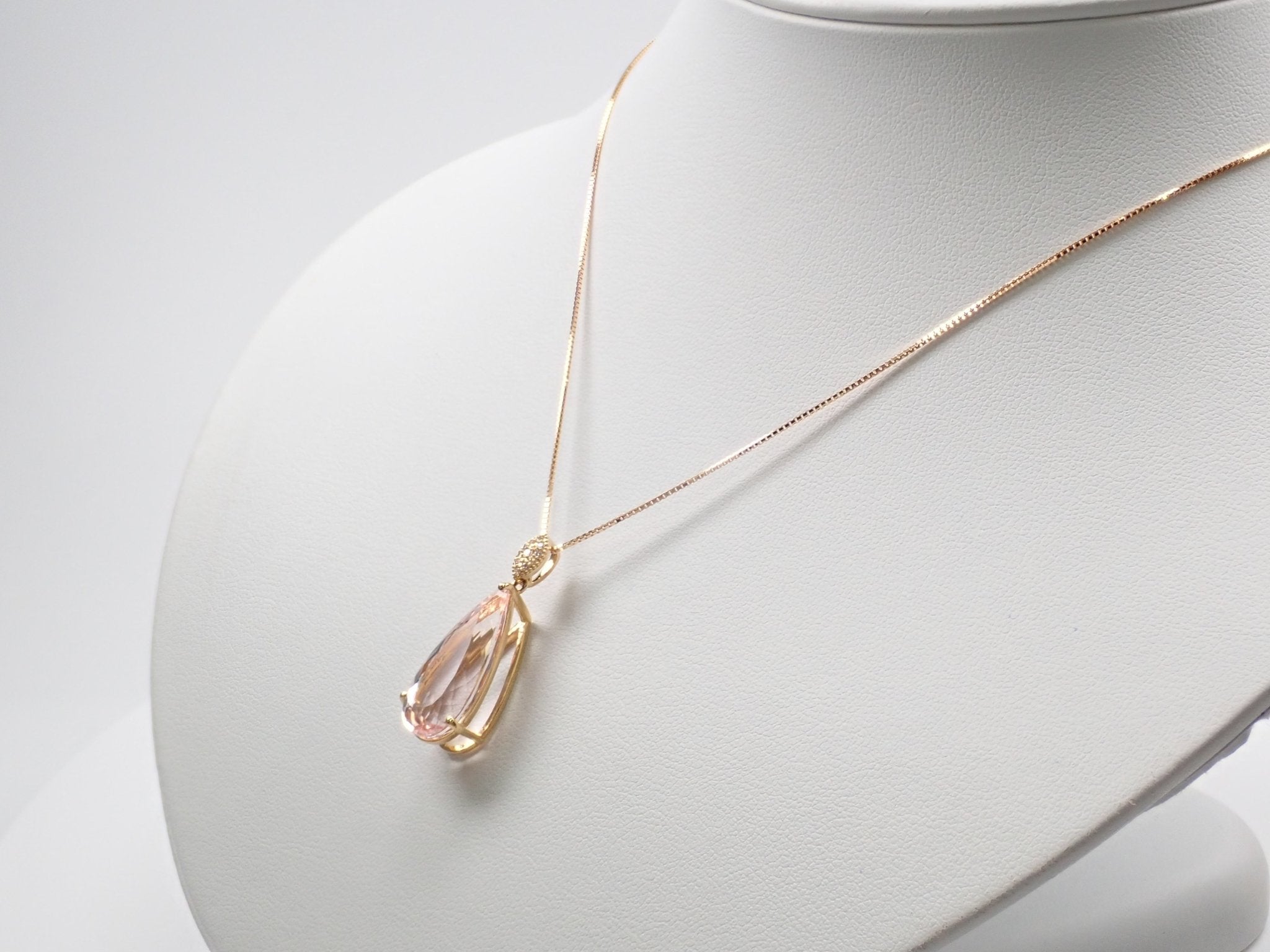 K18モルガナイト8.25ct ペンダント(ネックレス) - KARATZ STORE|カラッツSTORE