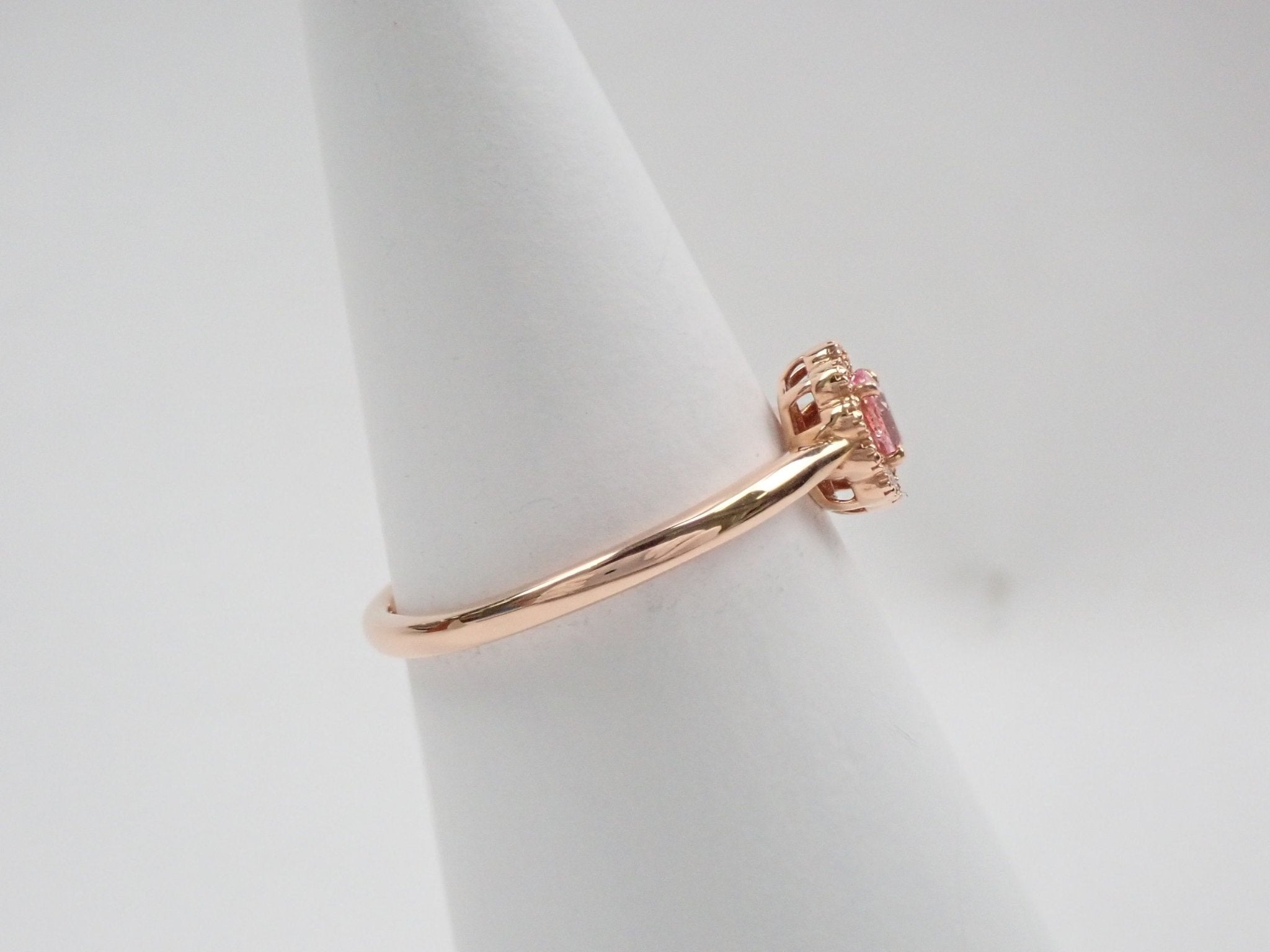 K18PGパパラチアサファイア0.189ct リング DGL付 - KARATZ STORE|カラッツSTORE