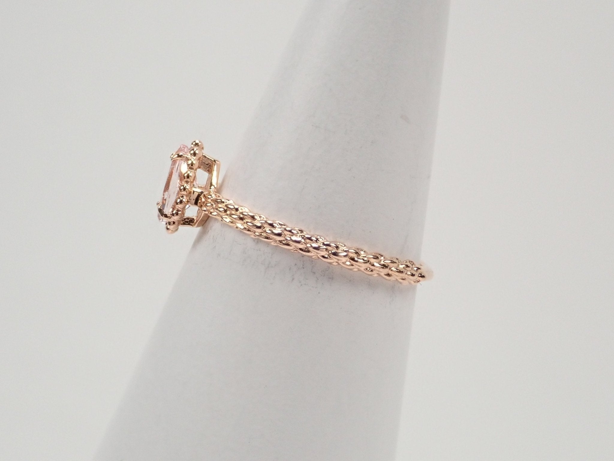 K18PGモルガナイト0.3ct リング - KARATZ STORE|カラッツSTORE