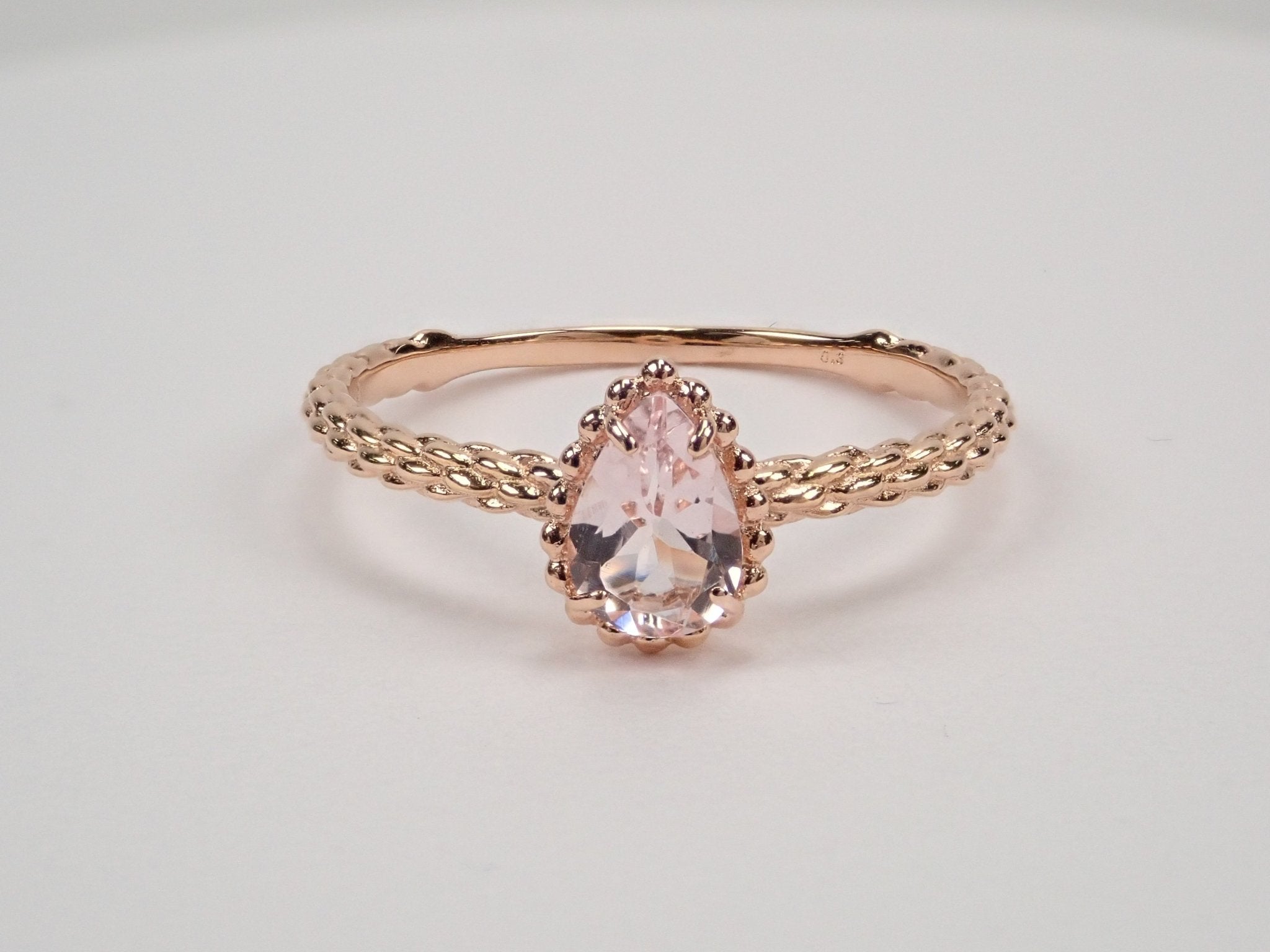 K18PGモルガナイト0.3ct リング - KARATZ STORE|カラッツSTORE