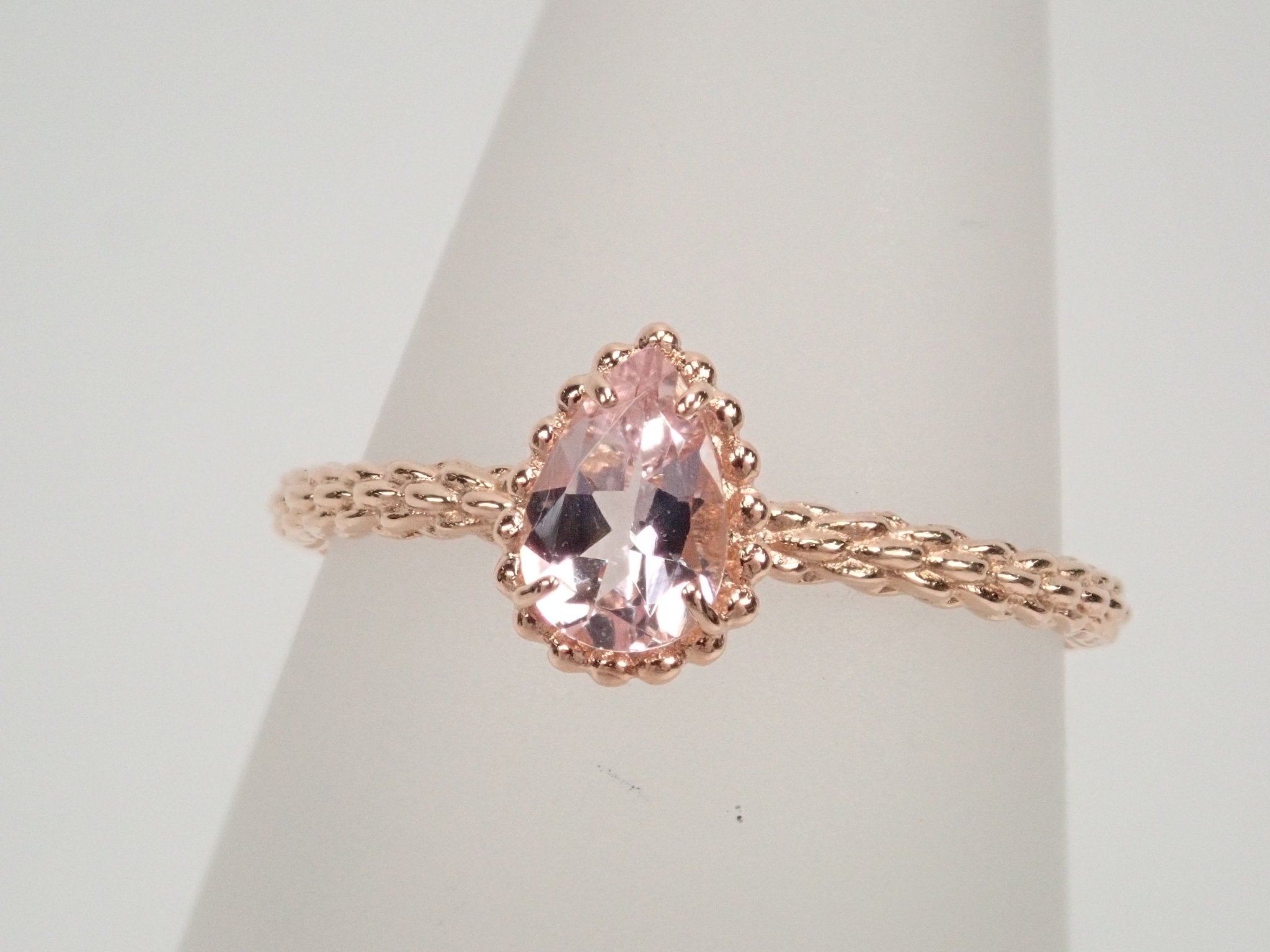 K18PGモルガナイト0.3ct リング - KARATZ STORE|カラッツSTORE