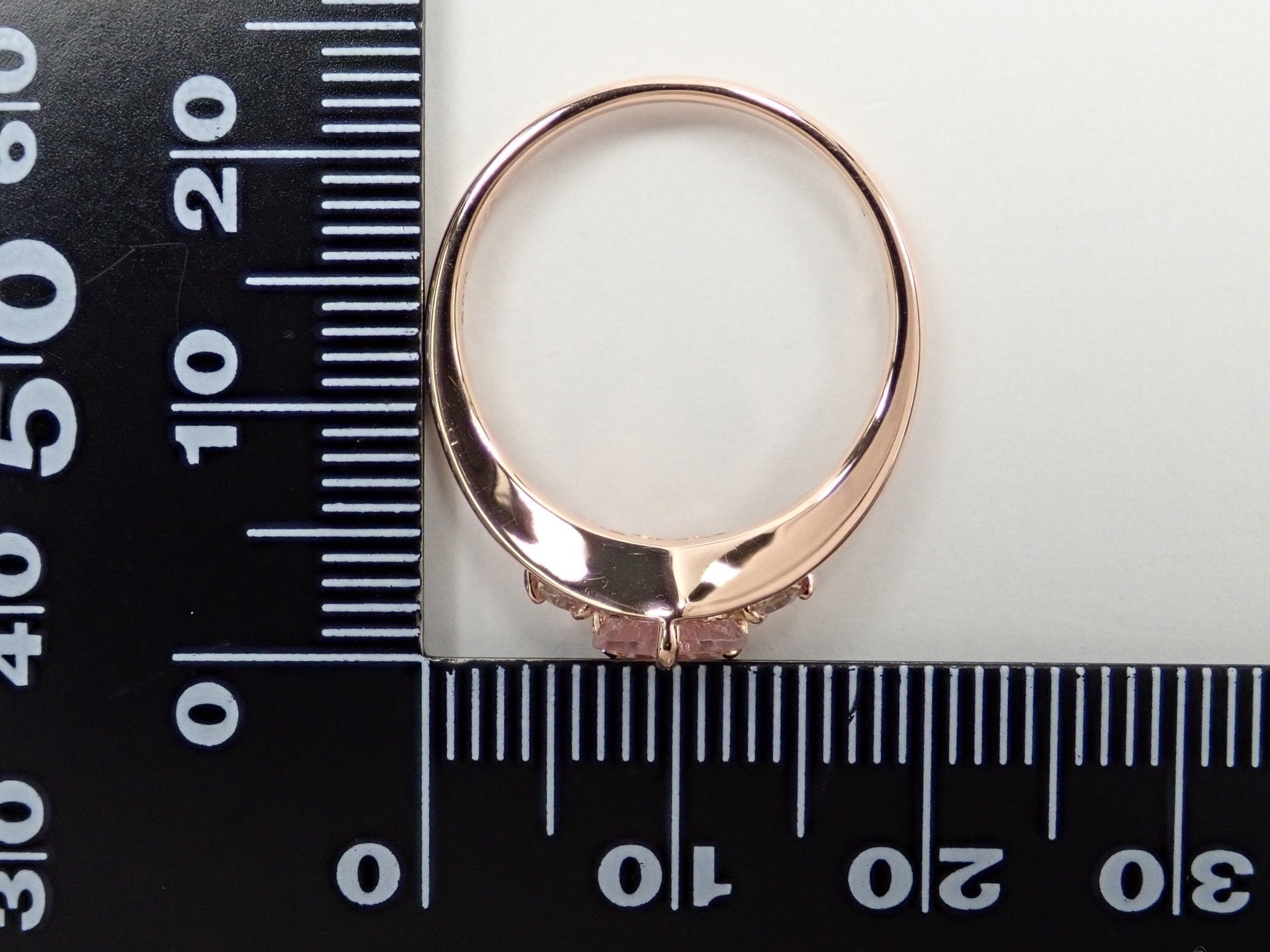 K18PGモルガナイト0.6ct・ダイヤモンドリング - KARATZ STORE|カラッツSTORE