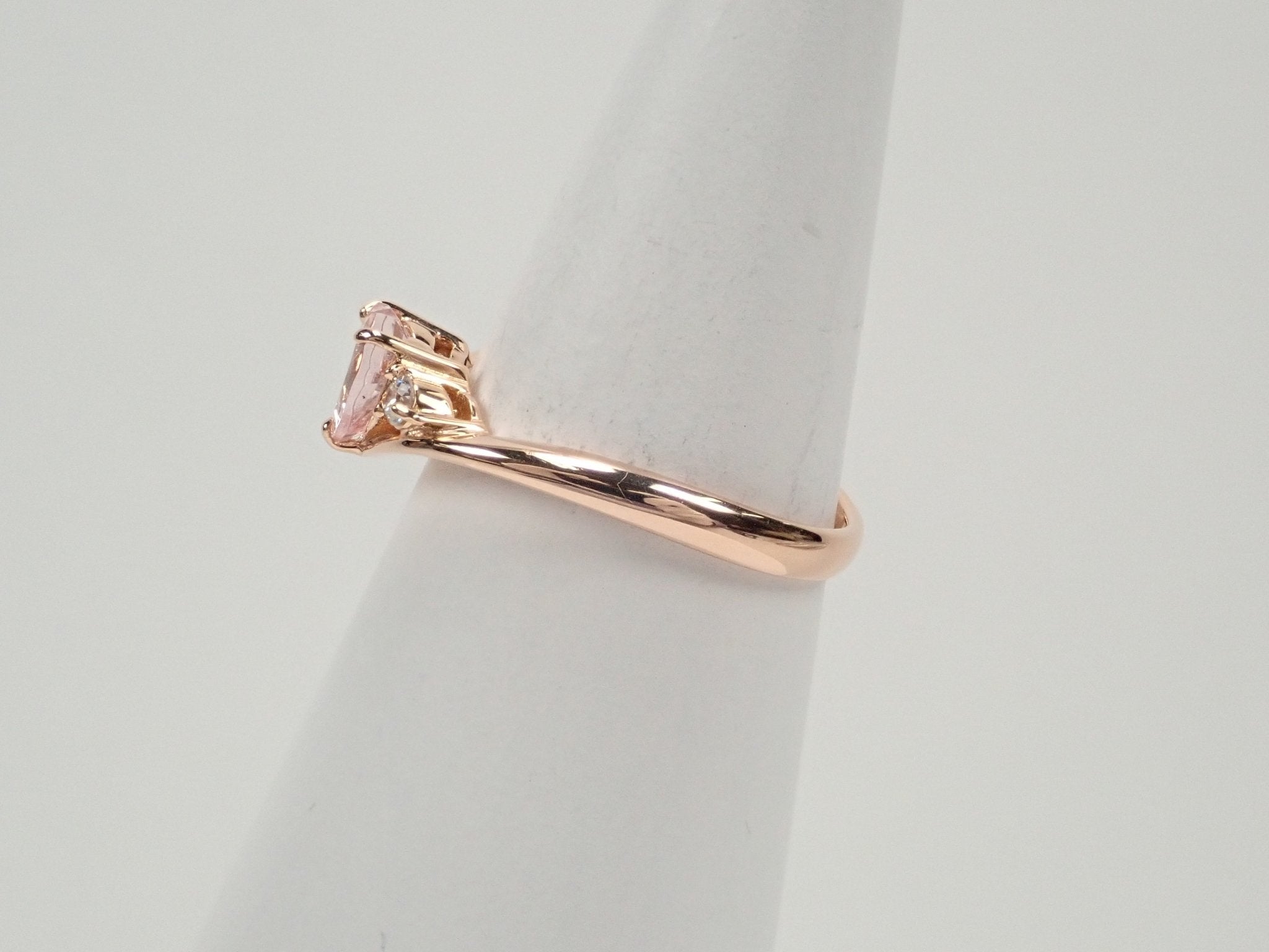 K18PGモルガナイト0.6ct・ダイヤモンドリング - KARATZ STORE|カラッツSTORE