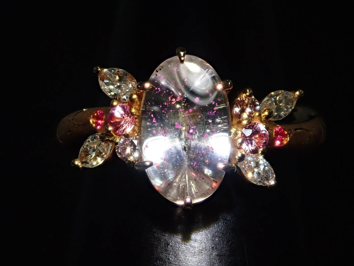 K18PGティンカーベルクォーツ(ピンクファイヤークォーツ)1.512ct リング - カラッツSTORE