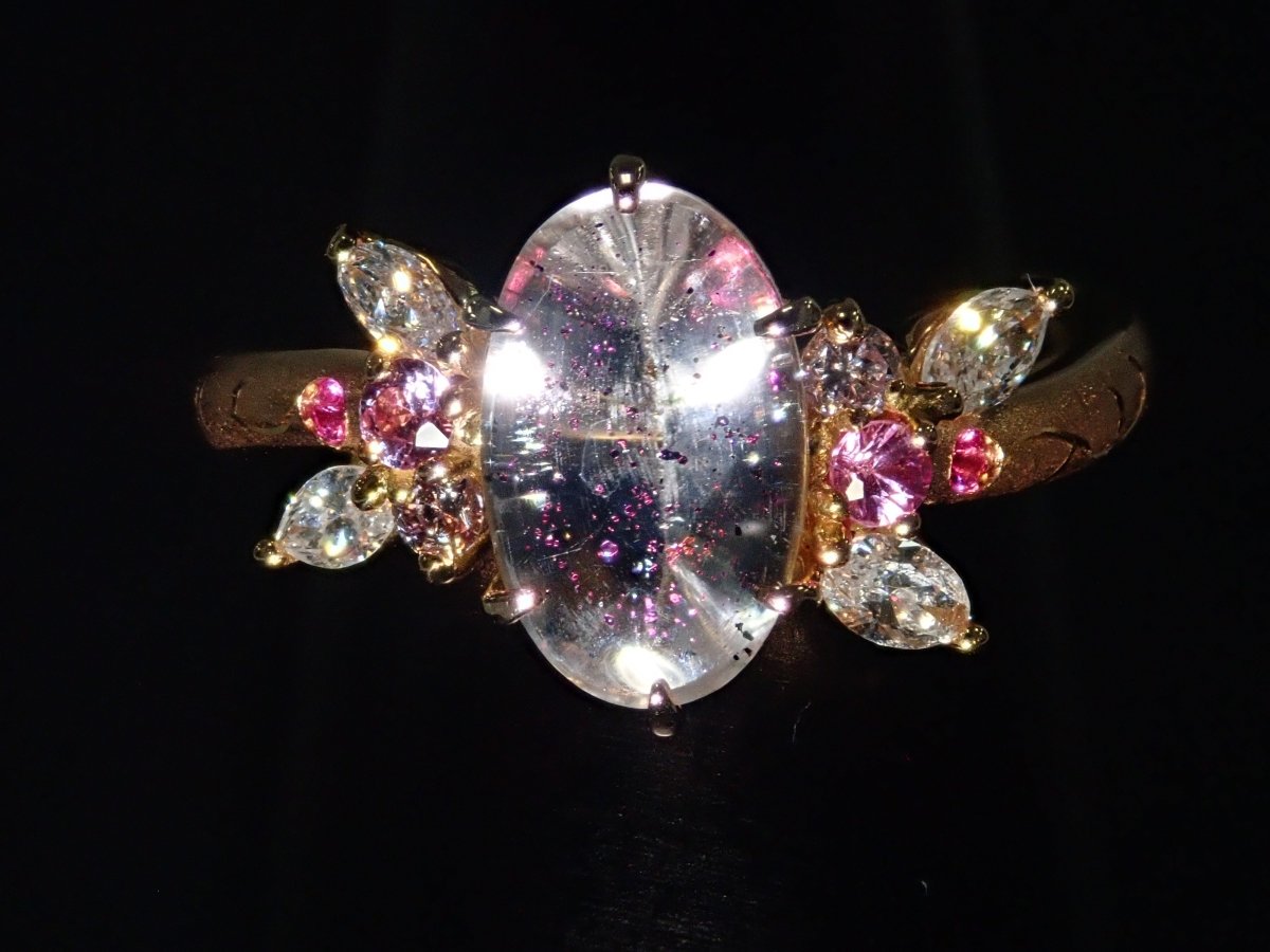 K18PGティンカーベルクォーツ(ピンクファイヤークォーツ)1.512ct リング - カラッツSTORE