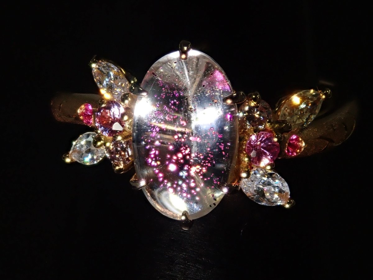 K18PGティンカーベルクォーツ(ピンクファイヤークォーツ)1.512ct リング - カラッツSTORE