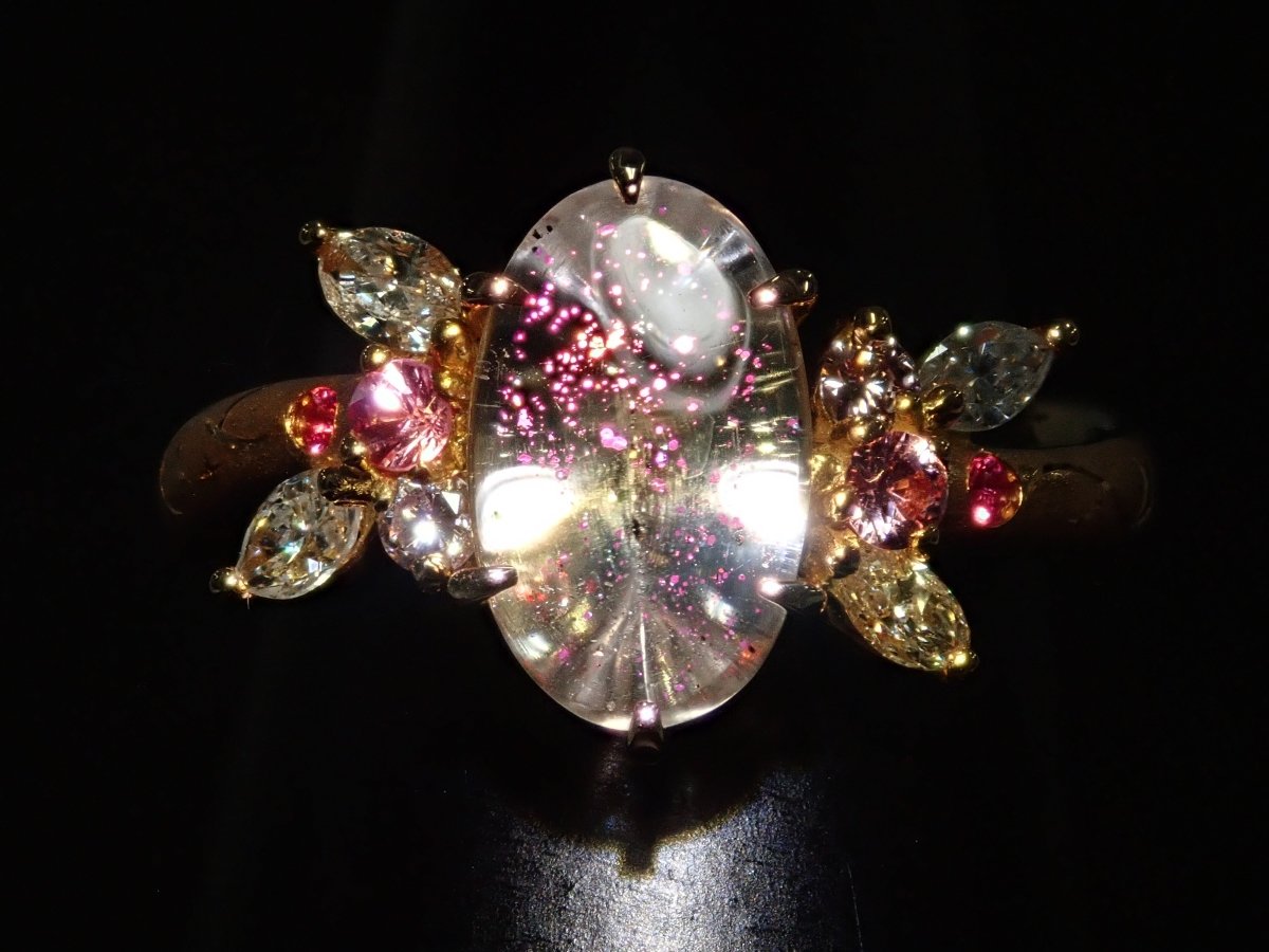 K18PGティンカーベルクォーツ(ピンクファイヤークォーツ)1.512ct リング - カラッツSTORE