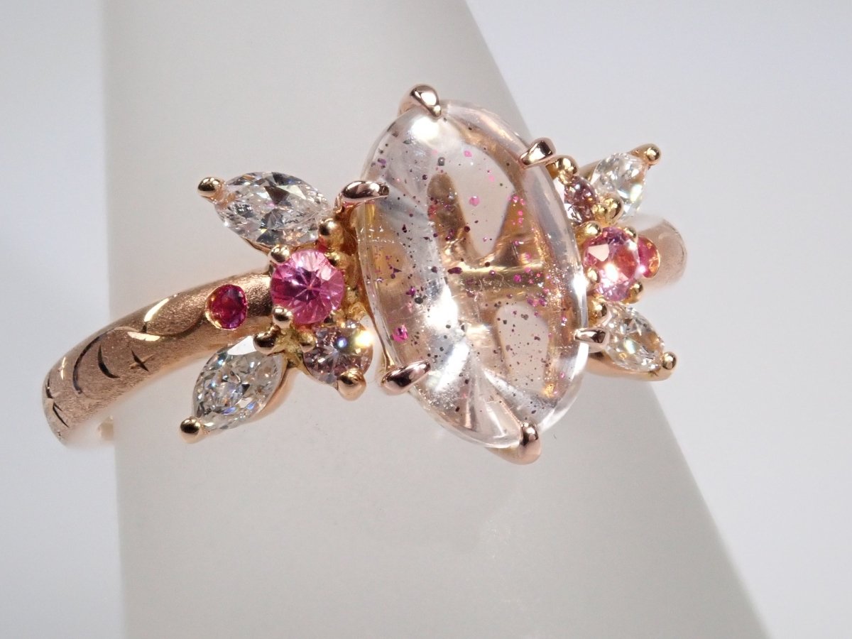 K18PGティンカーベルクォーツ(ピンクファイヤークォーツ)1.512ct リング - カラッツSTORE