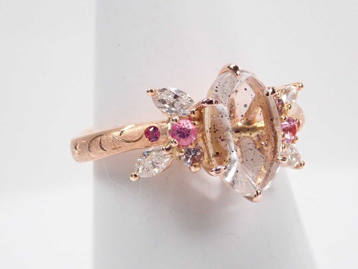 K18PGティンカーベルクォーツ(ピンクファイヤークォーツ)1.512ct リング - カラッツSTORE