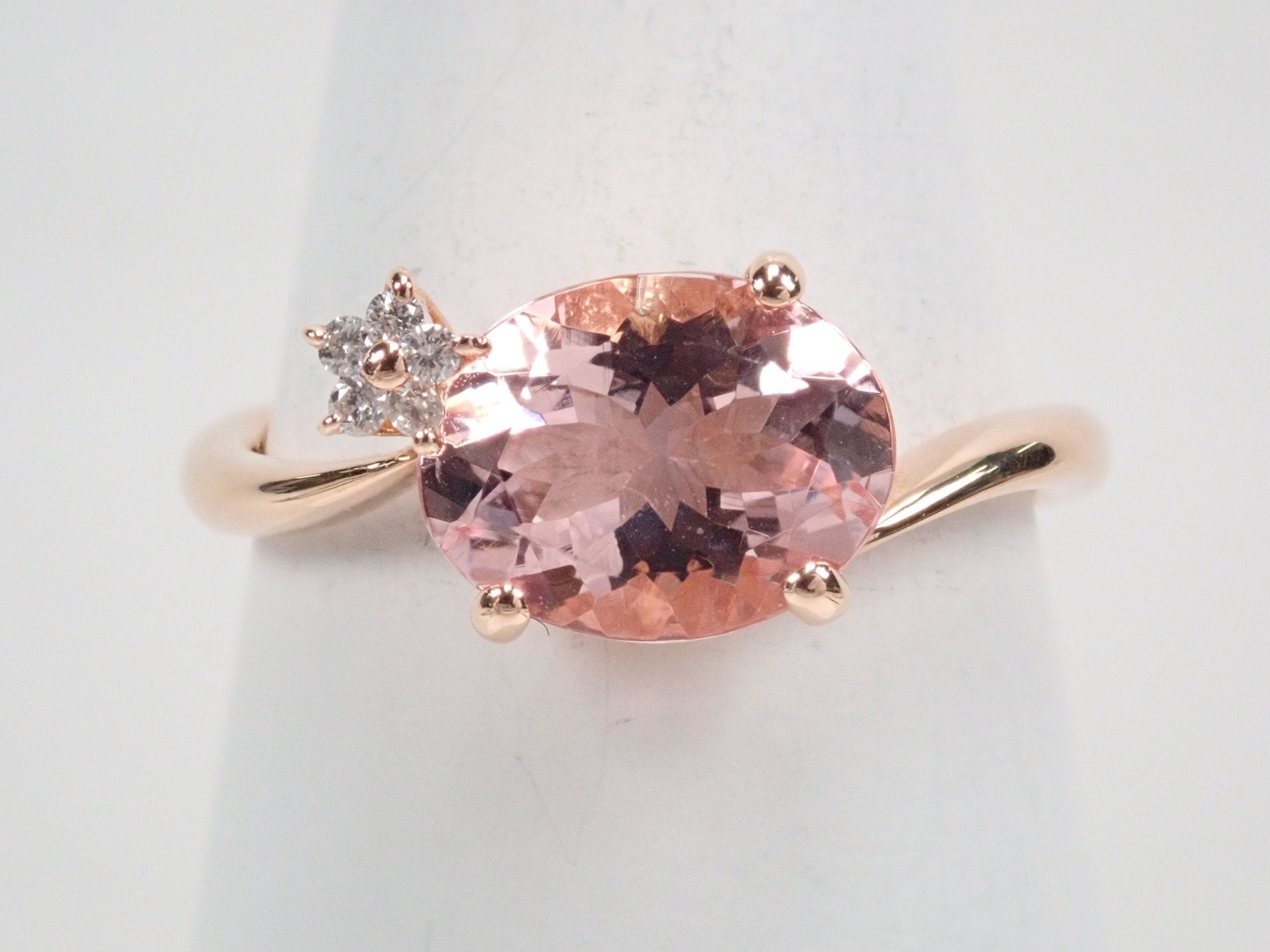 K18PGモルガナイト1.54ct リング - KARATZ STORE|カラッツSTORE