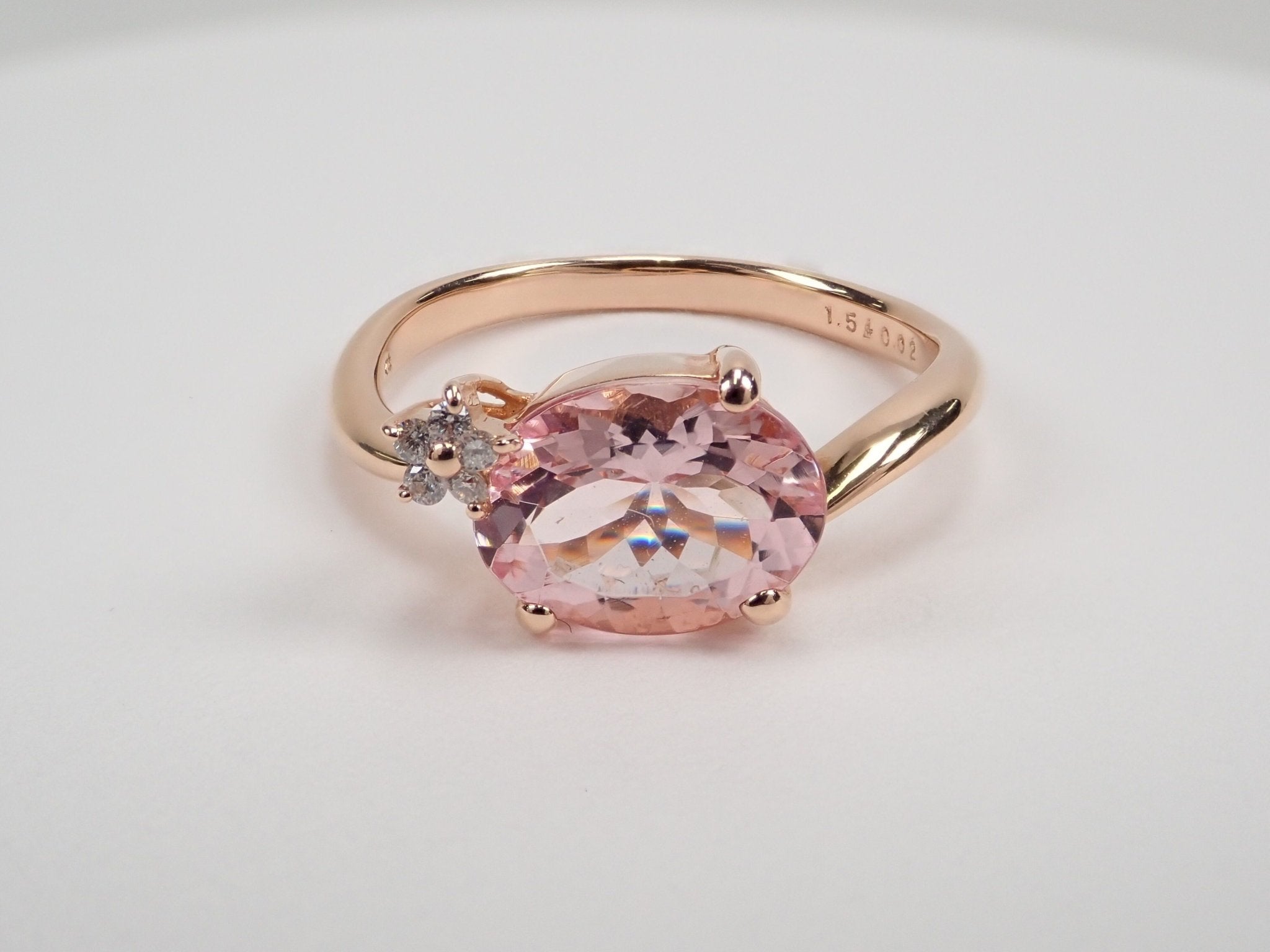 K18PGモルガナイト1.54ct リング - KARATZ STORE|カラッツSTORE