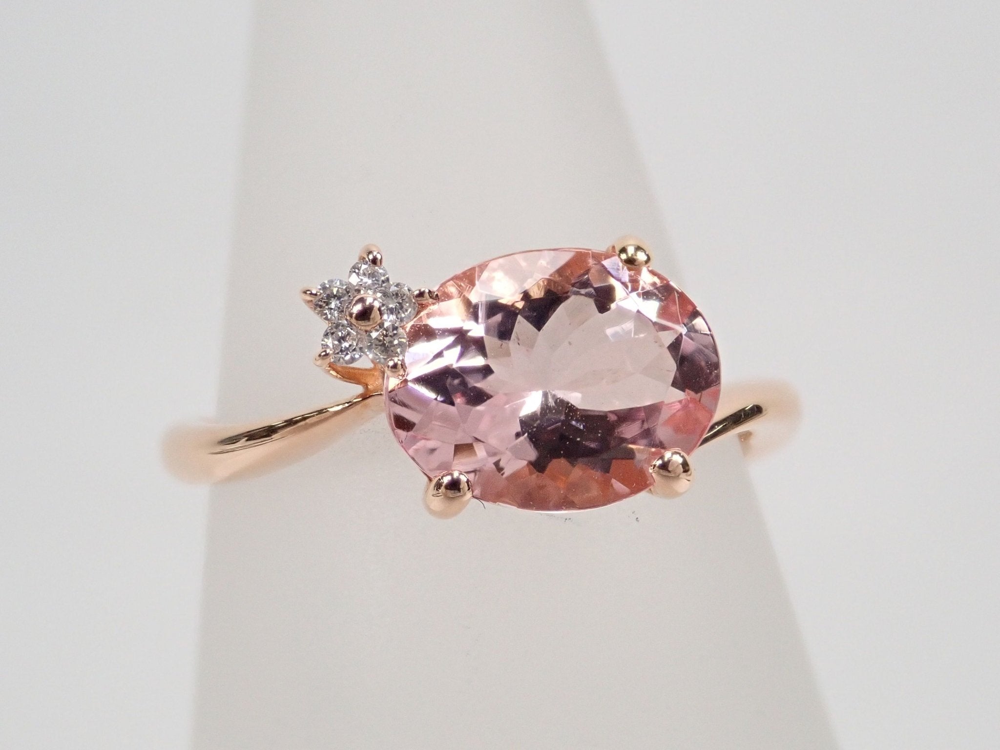 K18PGモルガナイト1.54ct リング - KARATZ STORE|カラッツSTORE