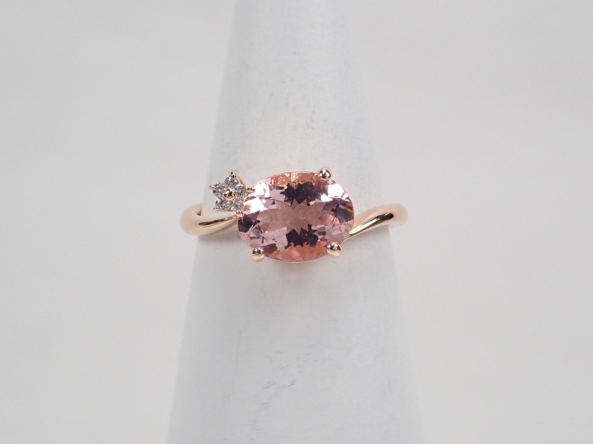K18PGモルガナイト1.54ct リング - KARATZ STORE|カラッツSTORE