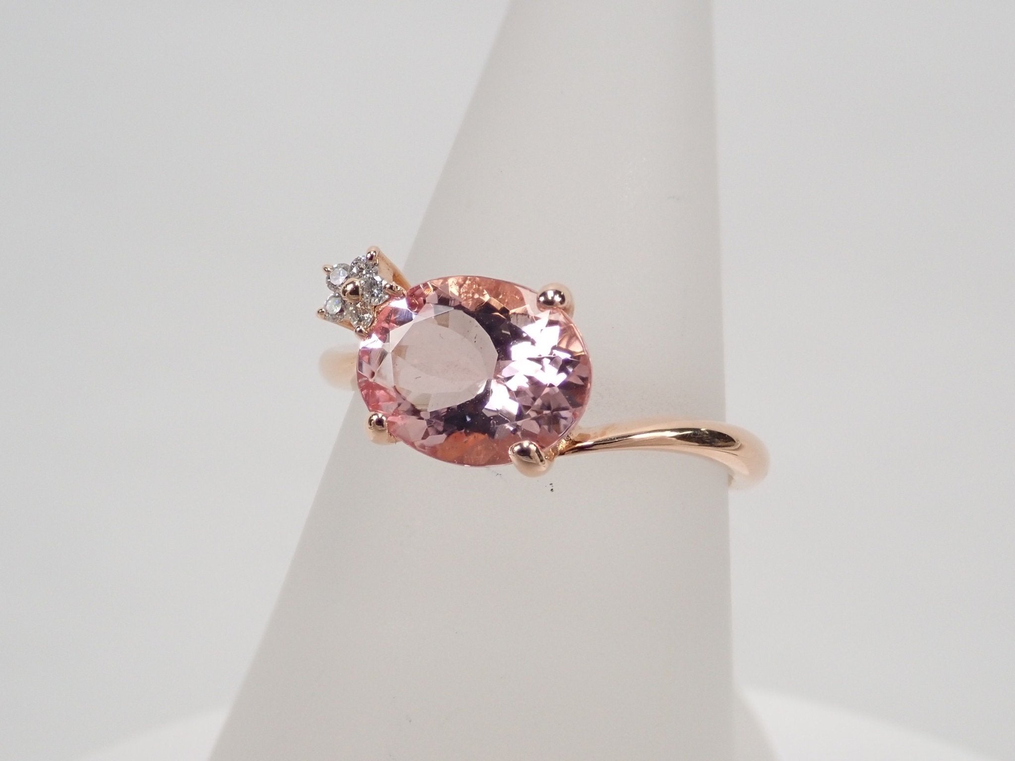 K18PGモルガナイト1.54ct リング - KARATZ STORE|カラッツSTORE