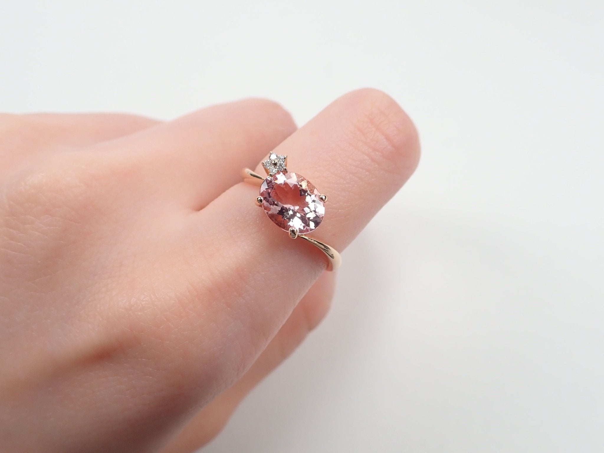 K18PGモルガナイト1.54ct リング - KARATZ STORE|カラッツSTORE