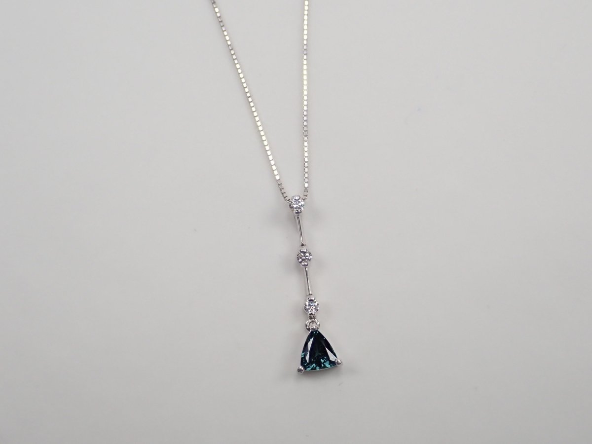 K18WGカラーチェンジガーネット (アレキタイプ)1.01ct ペンダント - KARATZ STORE|カラッツSTORE
