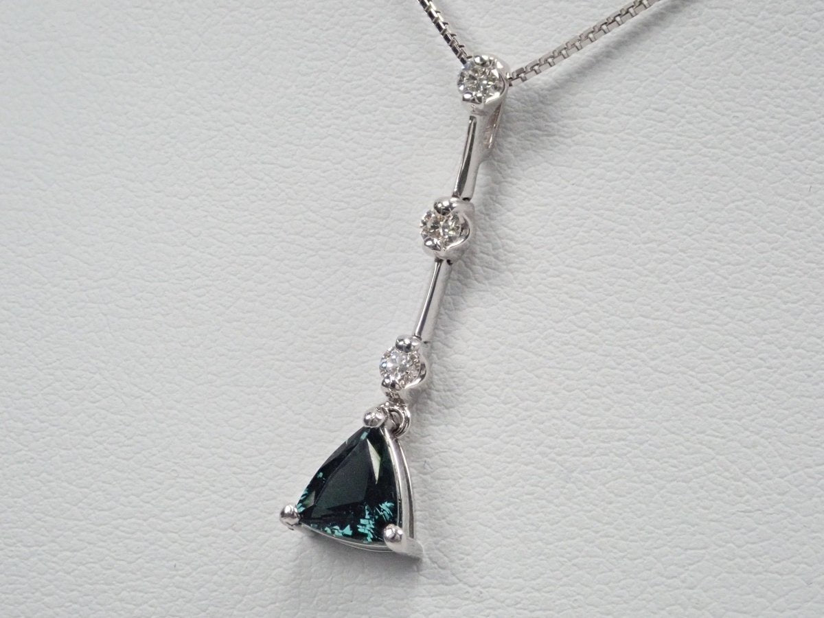 K18WGカラーチェンジガーネット (アレキタイプ)1.01ct ペンダント - KARATZ STORE|カラッツSTORE