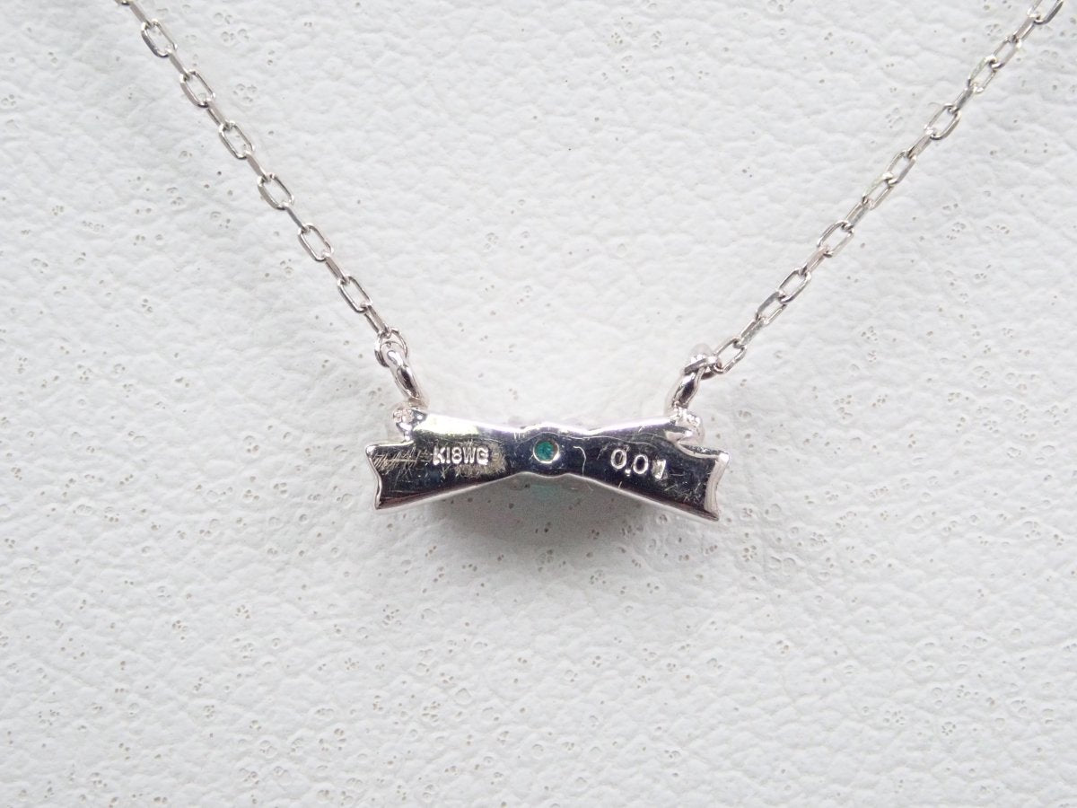 K18WGブラジル産パライバトルマリン0.01ct ペンダント(ネックレス) - カラッツSTORE
