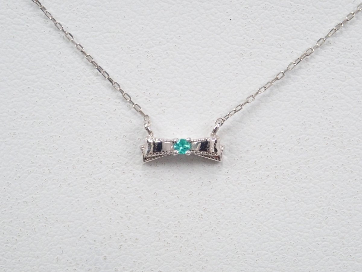 K18WGブラジル産パライバトルマリン0.01ct ペンダント(ネックレス) - カラッツSTORE