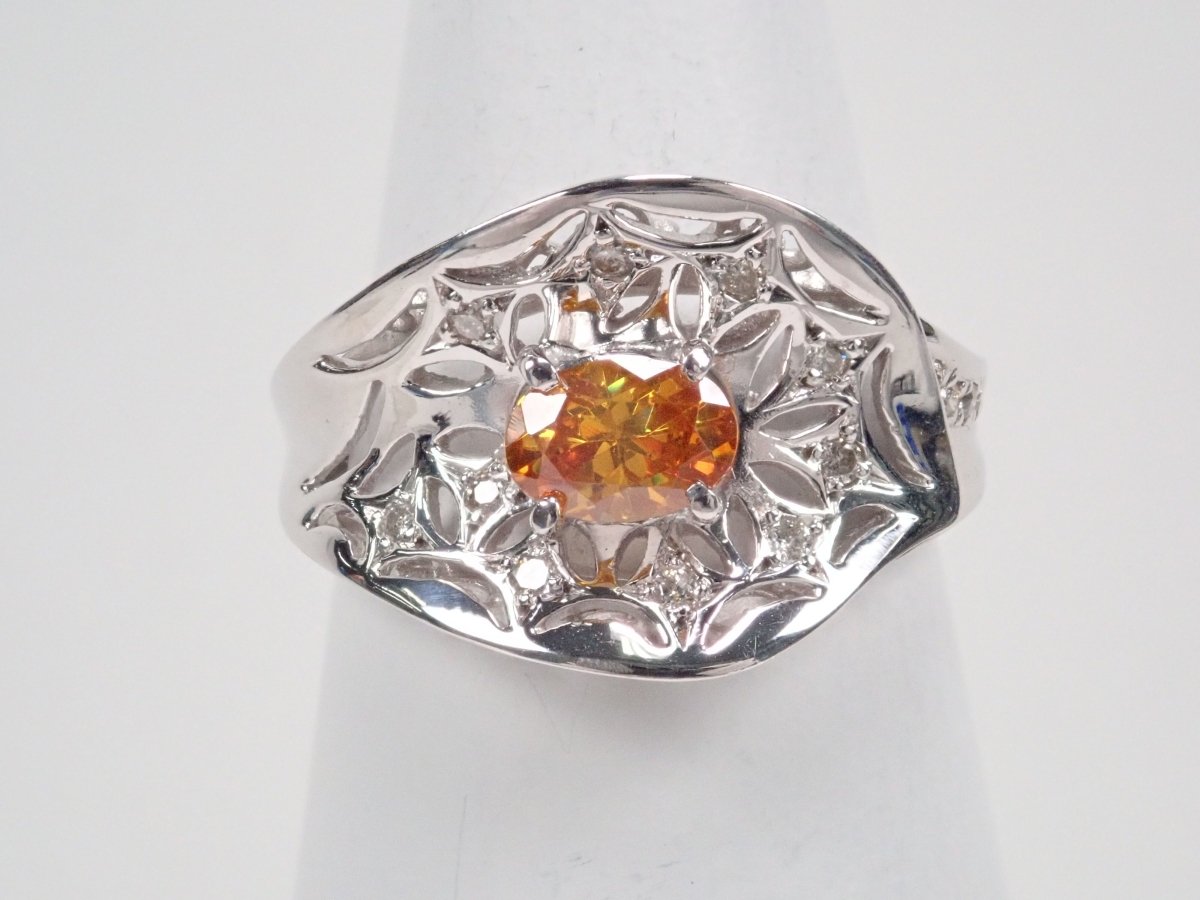 K18WGスファレライト0.595ct リング - KARATZ STORE|カラッツSTORE