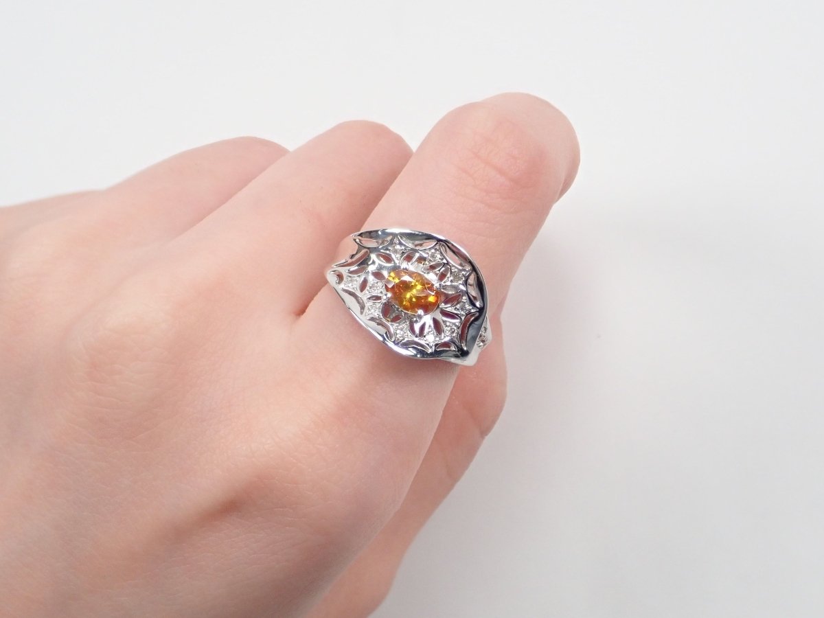 K18WGスファレライト0.595ct リング - KARATZ STORE|カラッツSTORE