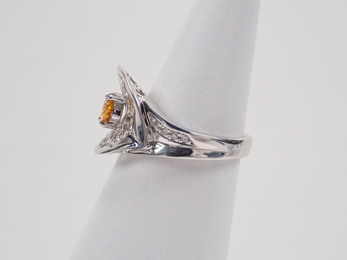 K18WGスファレライト0.595ct リング - KARATZ STORE|カラッツSTORE