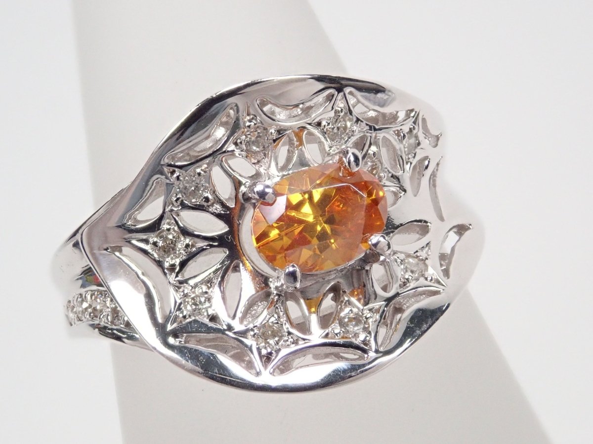 K18WGスファレライト0.595ct リング - KARATZ STORE|カラッツSTORE