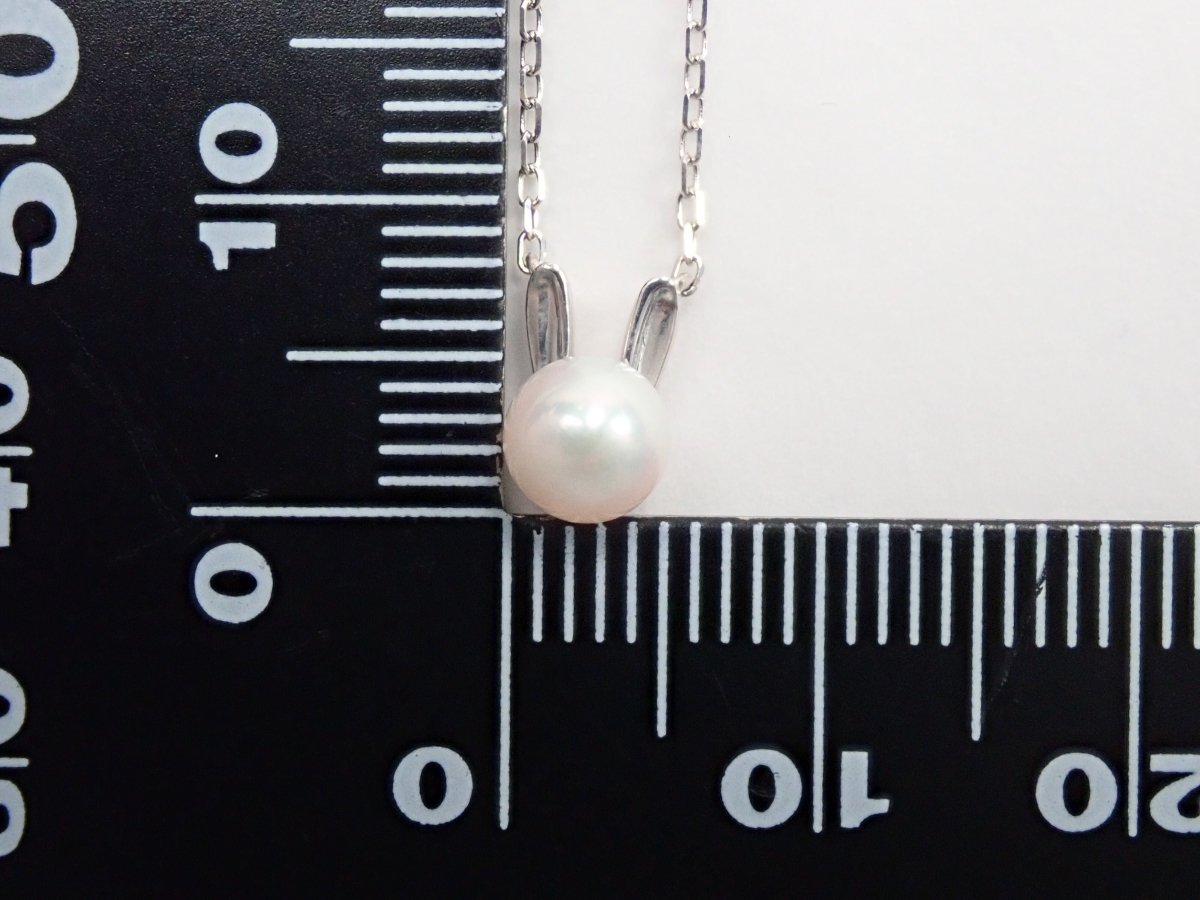 K18WGアコヤ真珠(アコヤパール)約5.2mm ペンダント(ネックレス) - カラッツSTORE