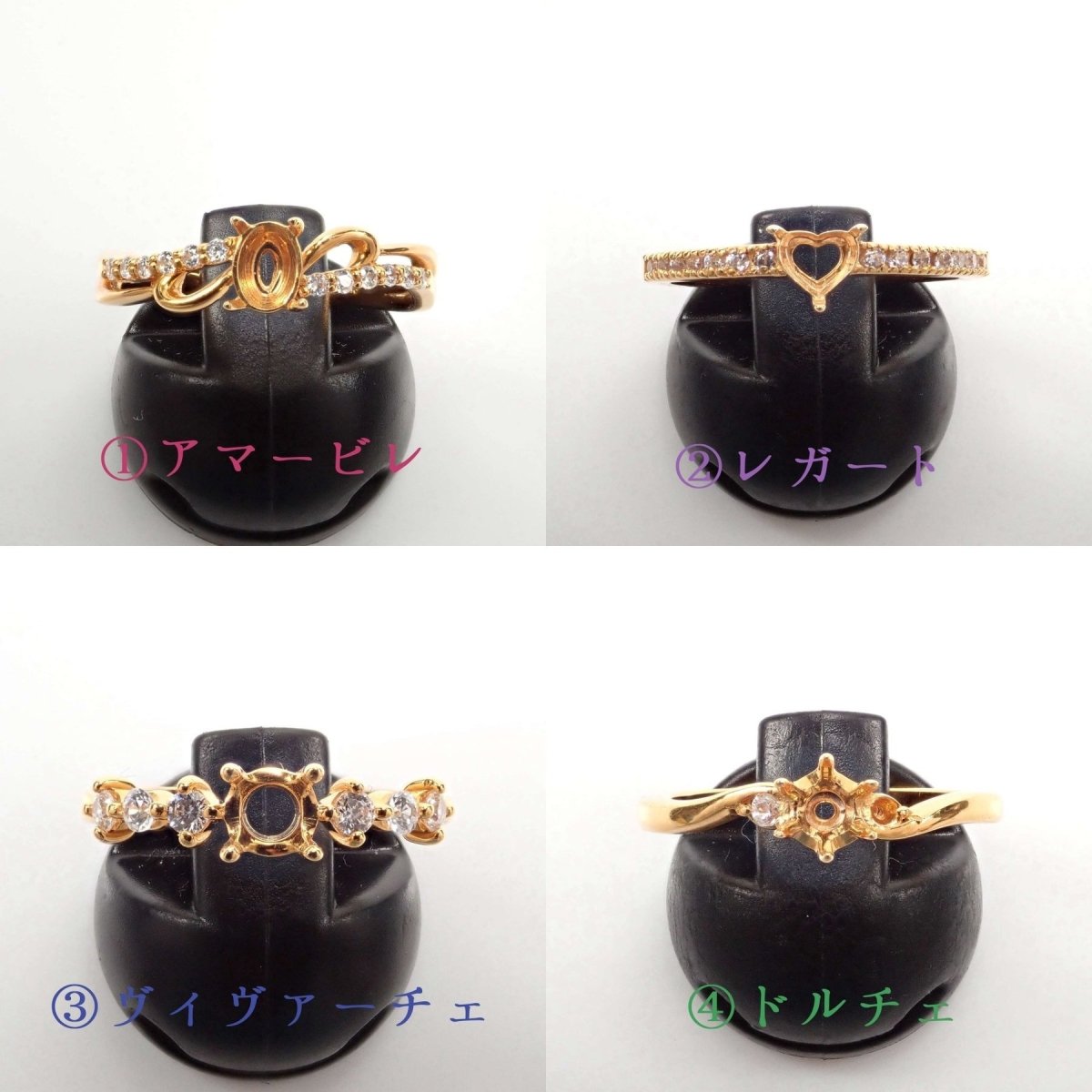 【セミオーダー代込】ダンデライオンカットカットのモルガナイトリング - KARATZ STORE|カラッツSTORE