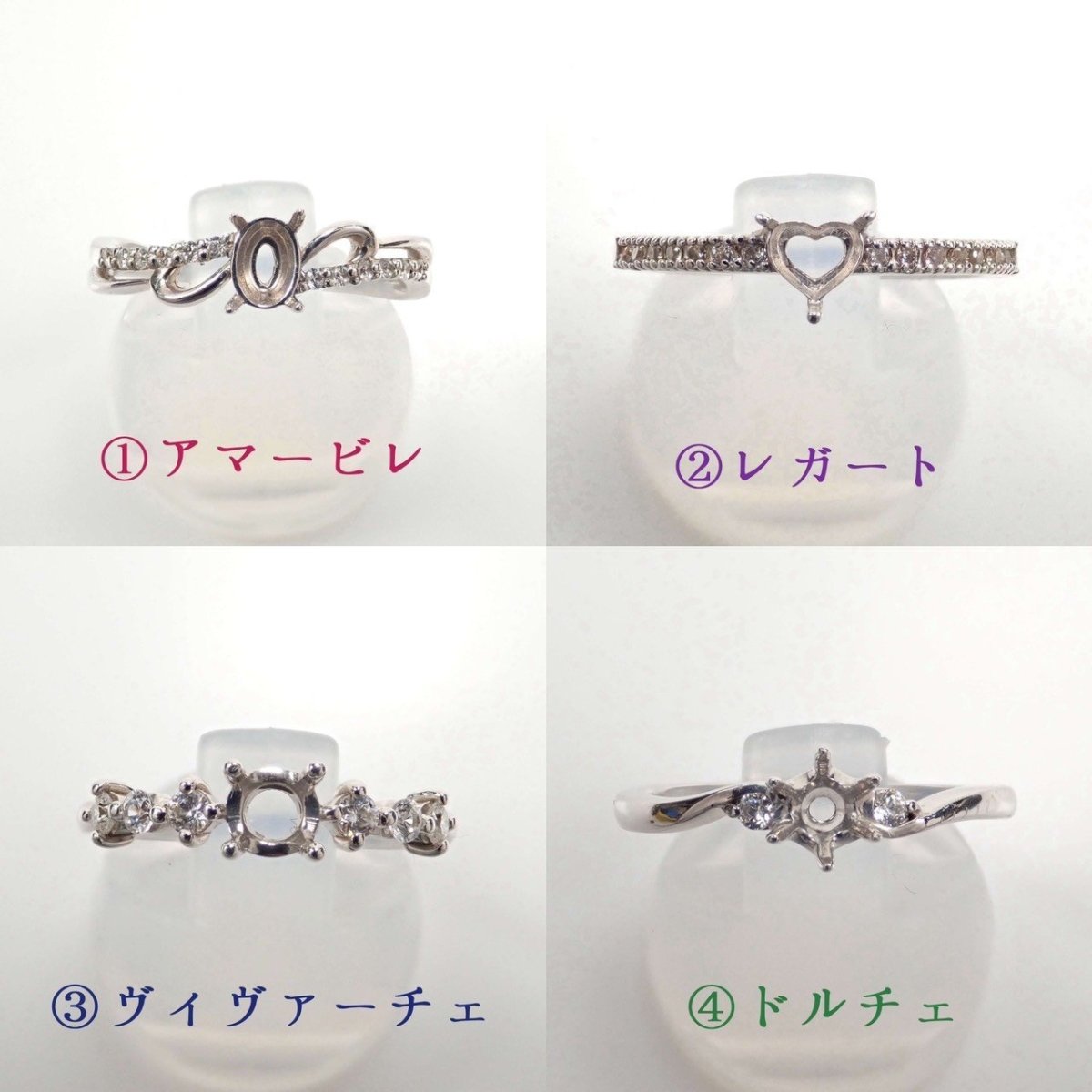 【セミオーダー代込】ダンデライオンカットカットのモルガナイトリング - KARATZ STORE|カラッツSTORE