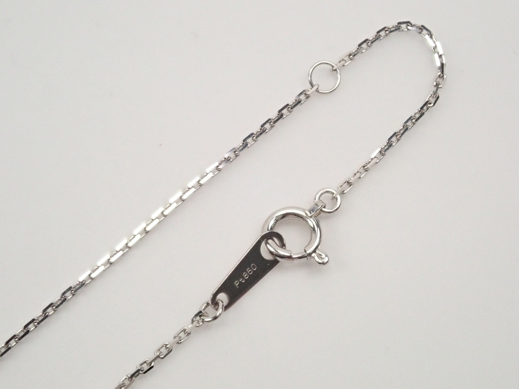 Pt850 プラチナ 小豆チェーン (アズキ) 0.9mm - KARATZ STORE|カラッツSTORE