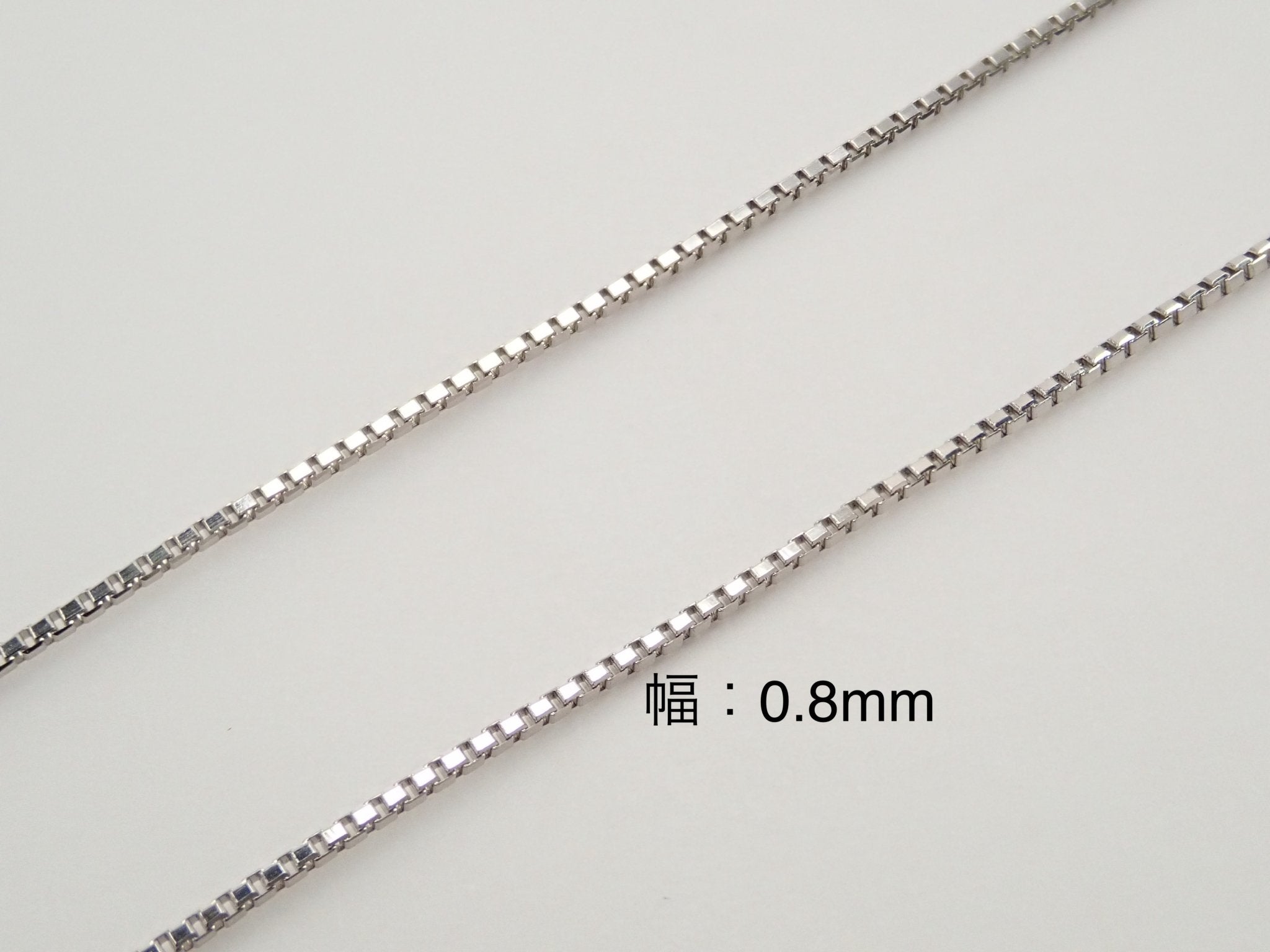 Pt850 プラチナ ベネチアンチェーン 0.9mm - KARATZ STORE|カラッツSTORE