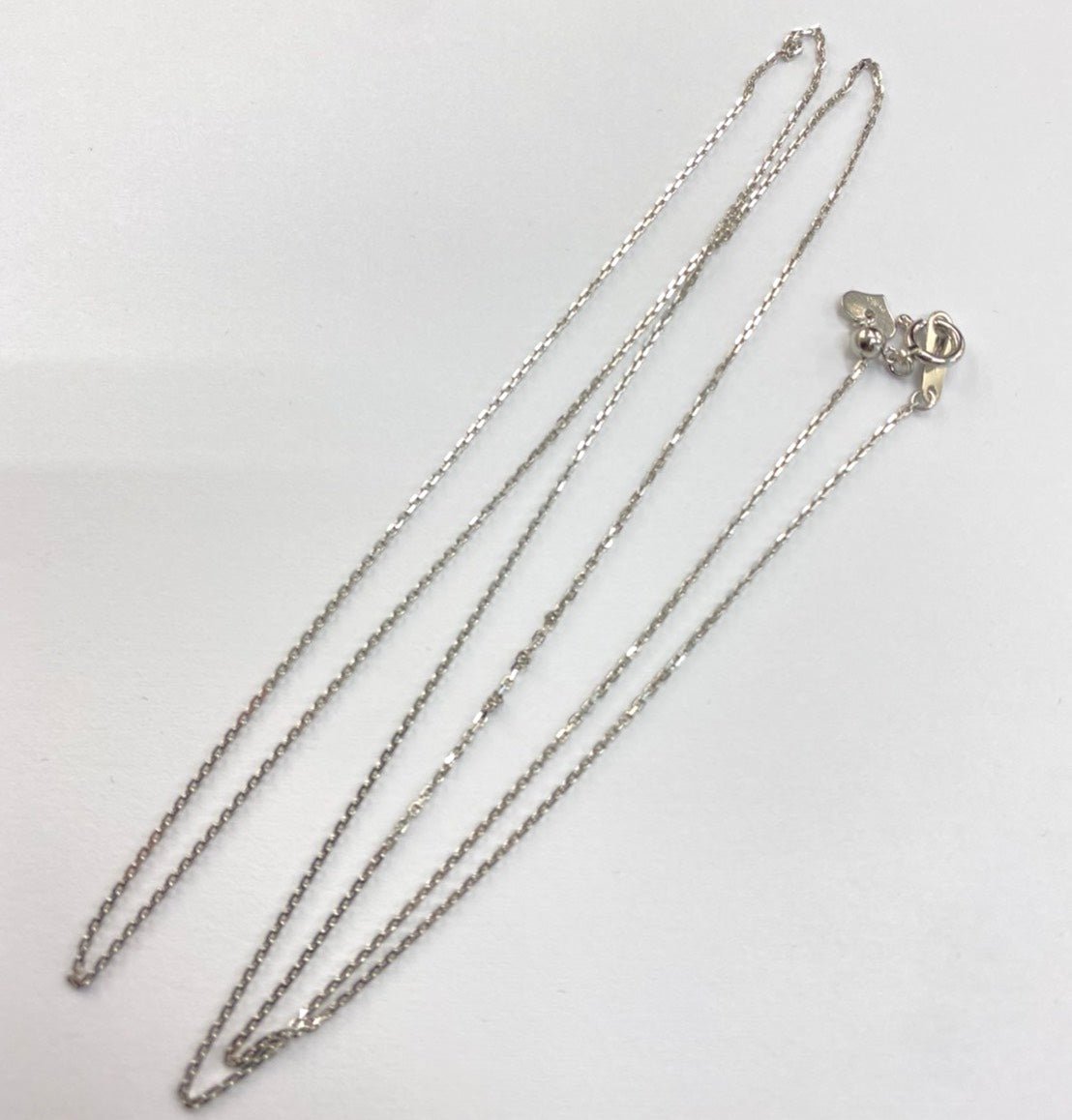 Pt850 プラチナ 小豆チェーン (アズキ)ロングネックレス 0.9mm/1.1mm【60cmフリー】 - カラッツSTORE