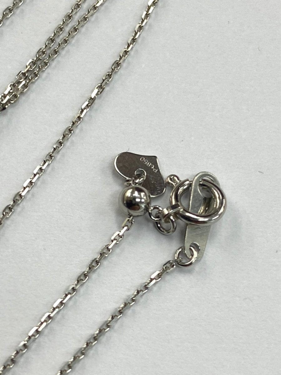 Pt850 プラチナ 小豆チェーン (アズキ)ロングネックレス 0.9mm/1.1mm【60cmフリー】 - カラッツSTORE