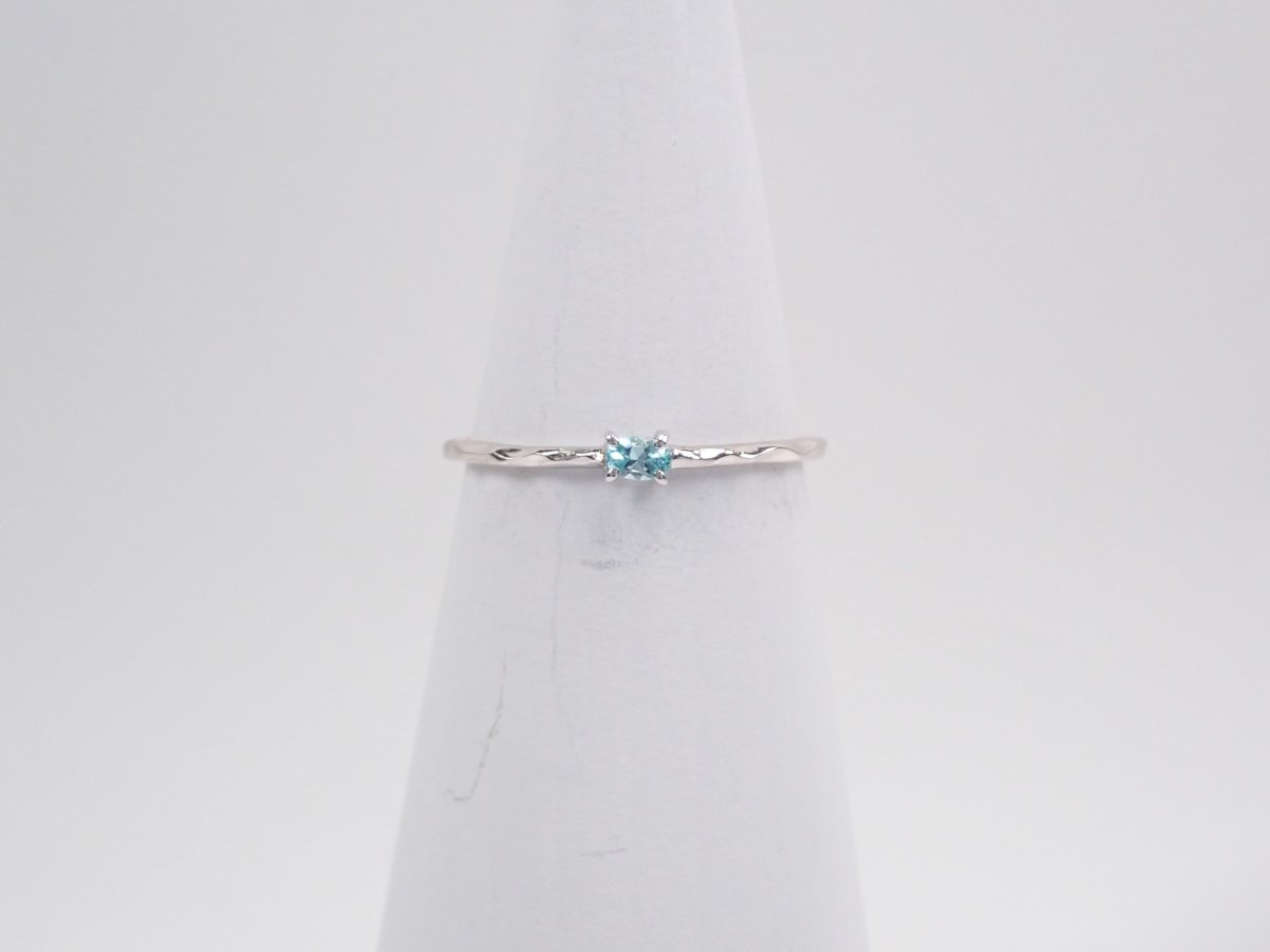 Pt900ブラジル産パライバトルマリン0.05ct リング - カラッツSTORE