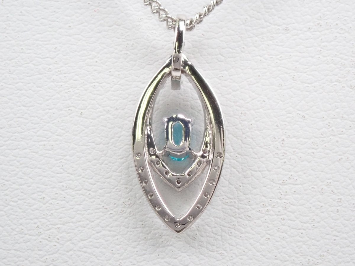 Pt900ブラジル産パライバトルマリン0.10ct ペンダントトップ(ネックレストップ) - カラッツSTORE