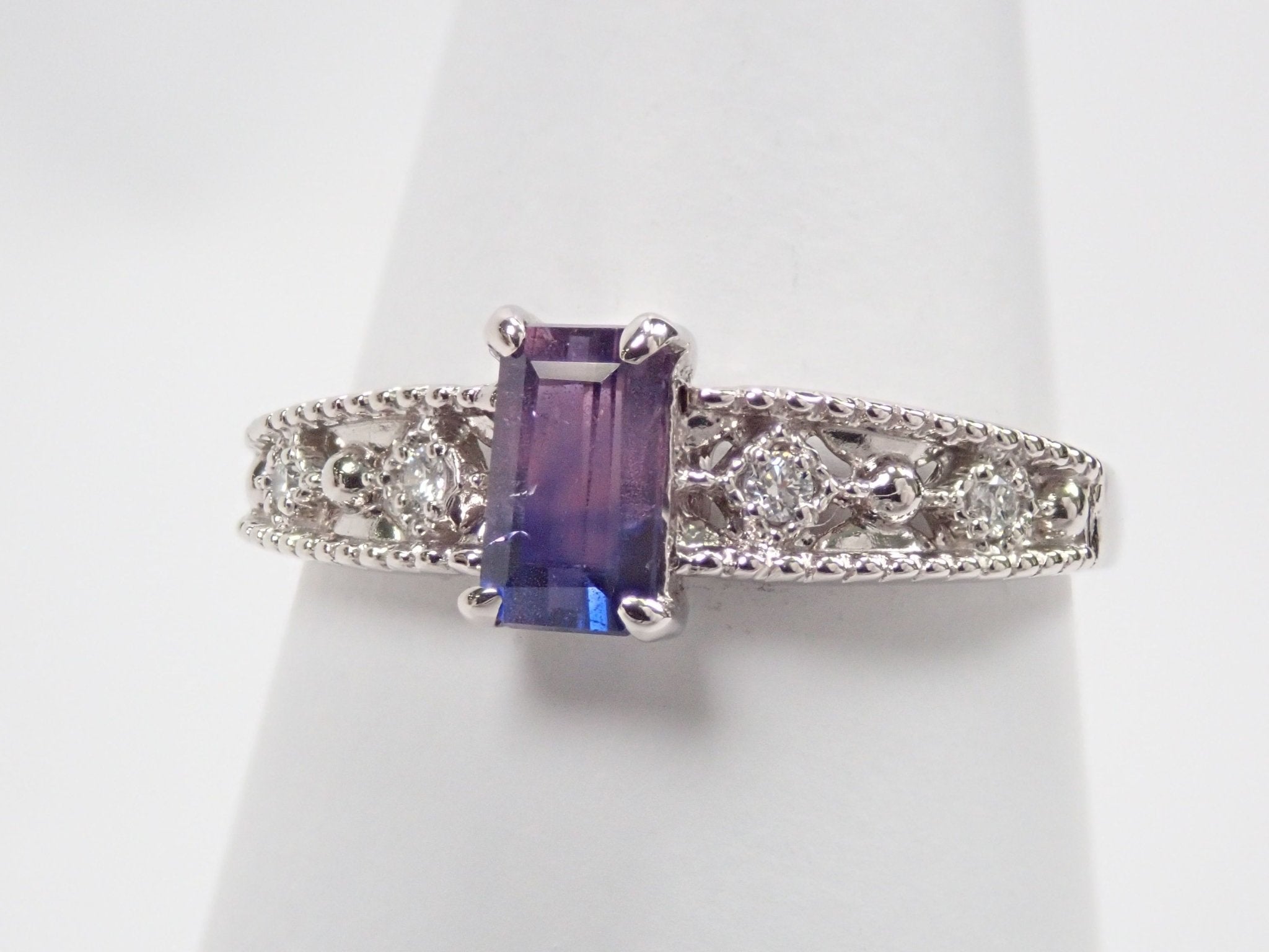 Pt900バイカラーサファイア0.634ct リング - KARATZ STORE|カラッツSTORE