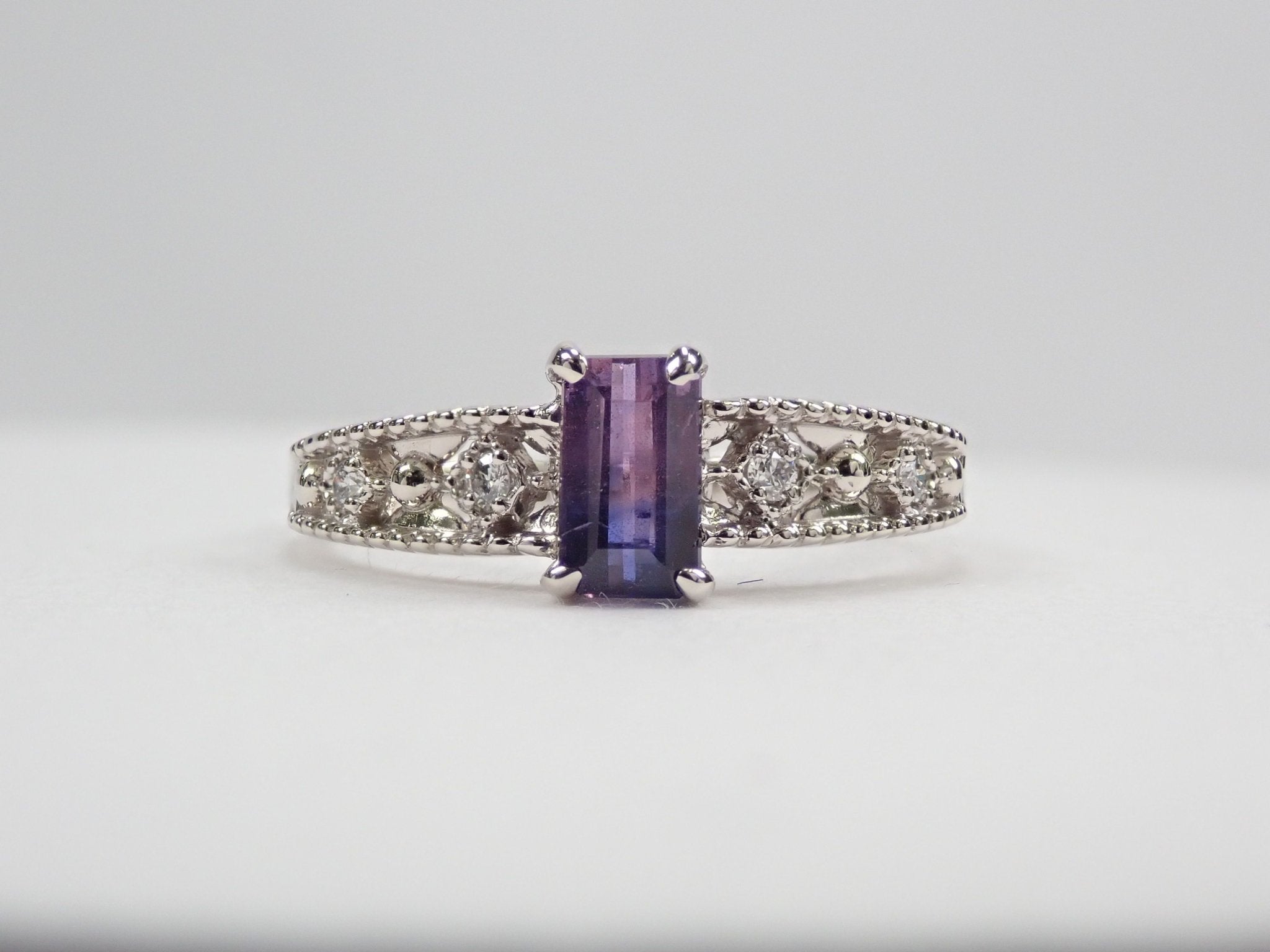 Pt900バイカラーサファイア0.634ct リング - KARATZ STORE|カラッツSTORE