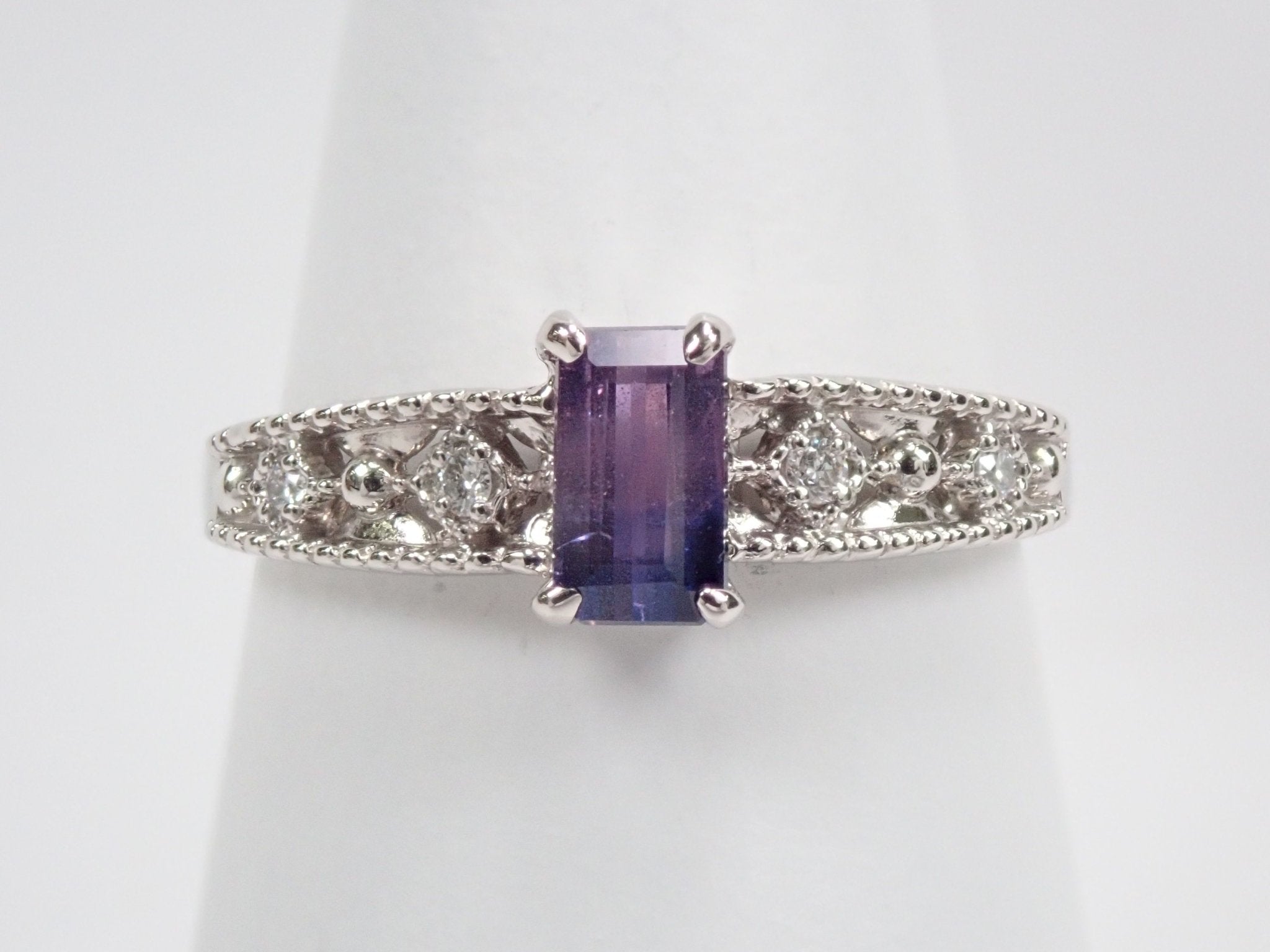 Pt900バイカラーサファイア0.634ct リング - KARATZ STORE|カラッツSTORE