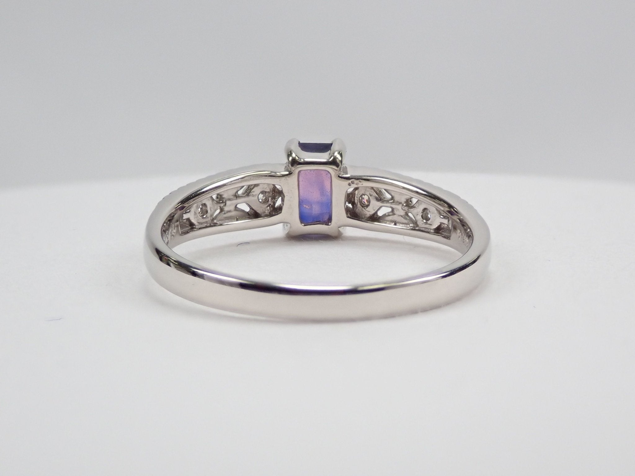 Pt900バイカラーサファイア0.634ct リング - KARATZ STORE|カラッツSTORE