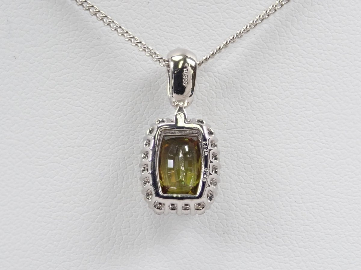 【カラフリ】Pt900スフェーン1.498ct ペンダント(ネックレス) - カラッツSTORE